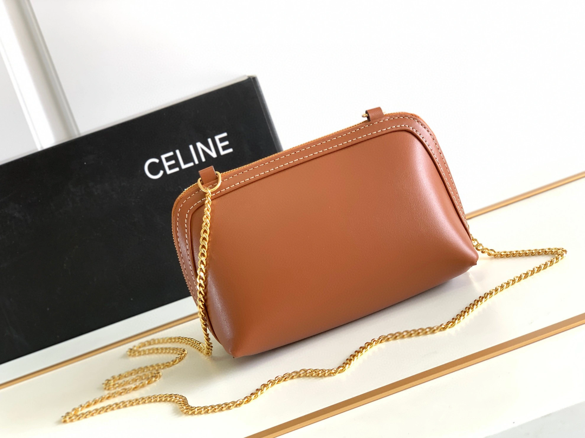 MOMO- high quality version 10E383DR8-04LU TRIOMPHE calfskin item：B-B564J3024C