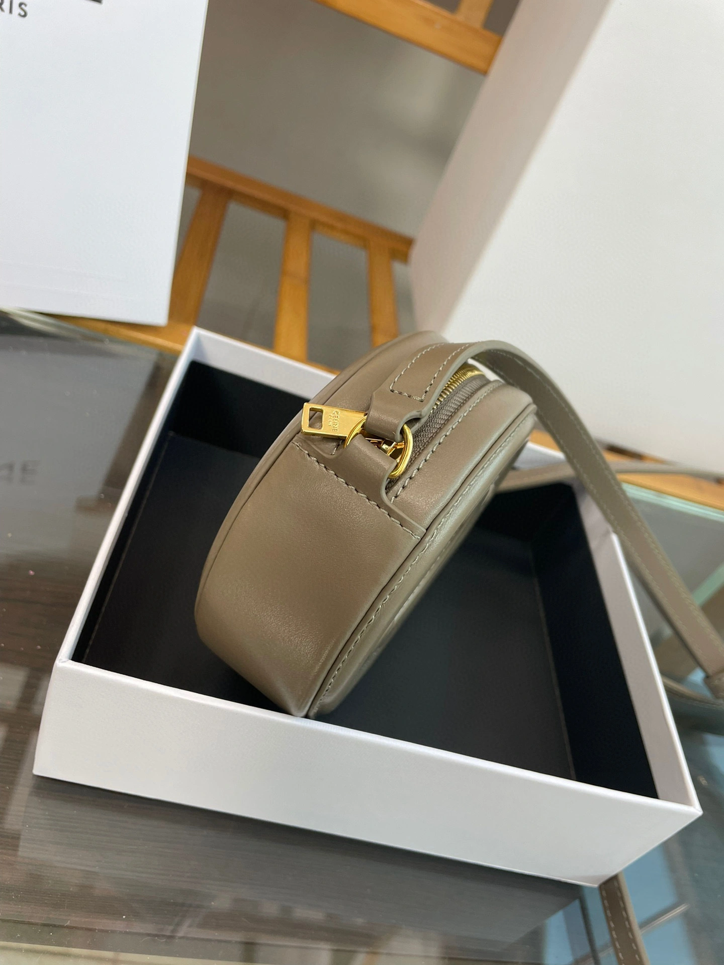 MOMO- high quality version 10I703DPQ-31GR cowhide item：B-B009J1909C