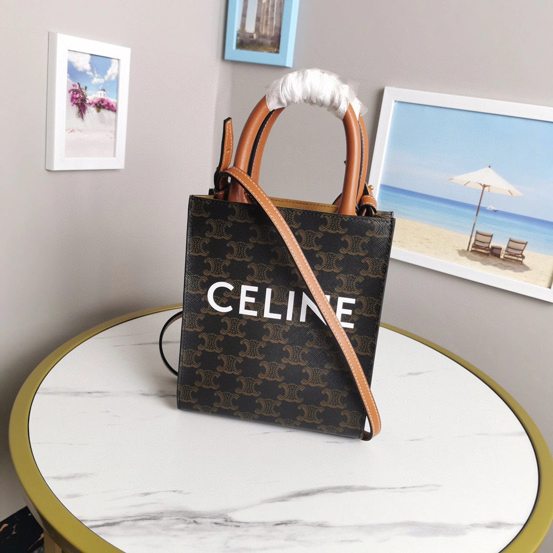 MOMO- high quality version 194372BZK-04LU Triomphe Mini Cabas item：B-B063I2023C