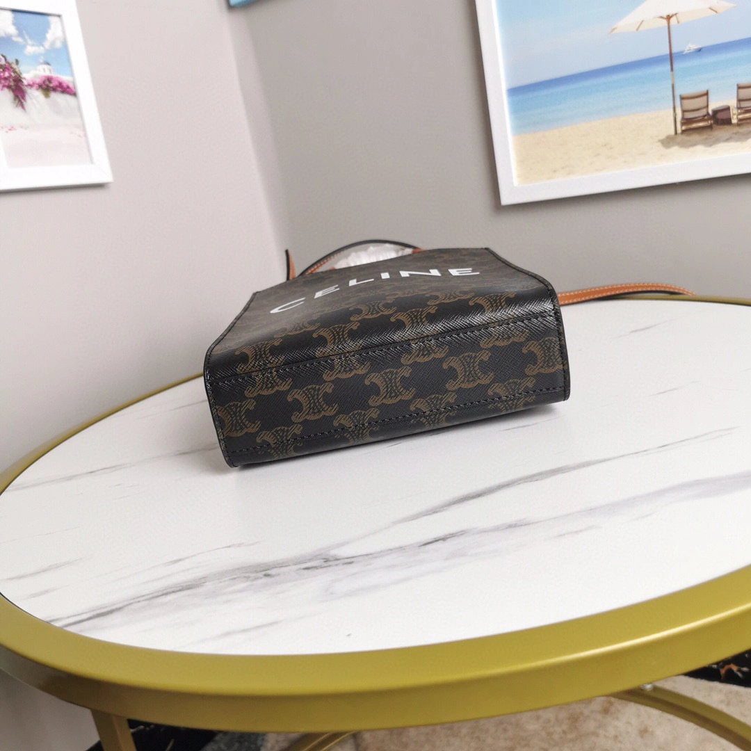MOMO- high quality version 194372BZK-04LU Triomphe Mini Cabas item：B-B063I2023C