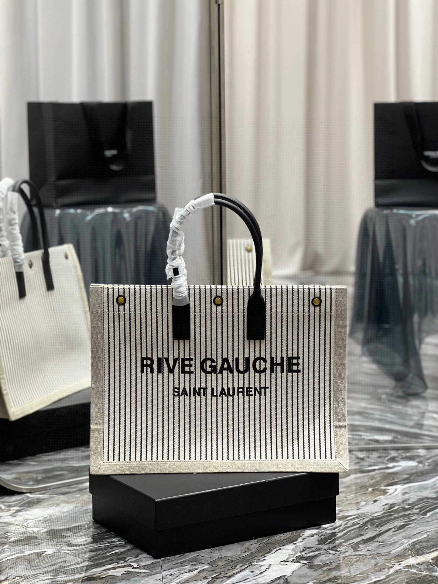MOMO- high quality version 499290FAADH9580 Rive Gauche Tote Bag item：B-B000I0514C