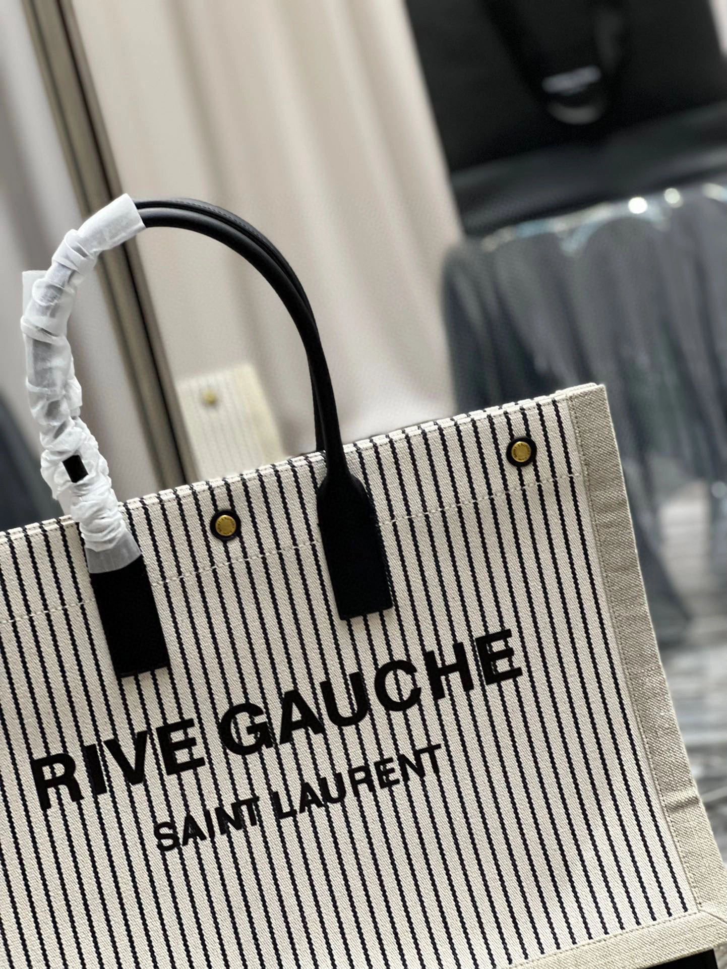 MOMO- high quality version 499290FAADH9580 Rive Gauche Tote Bag item：B-B000I0514C