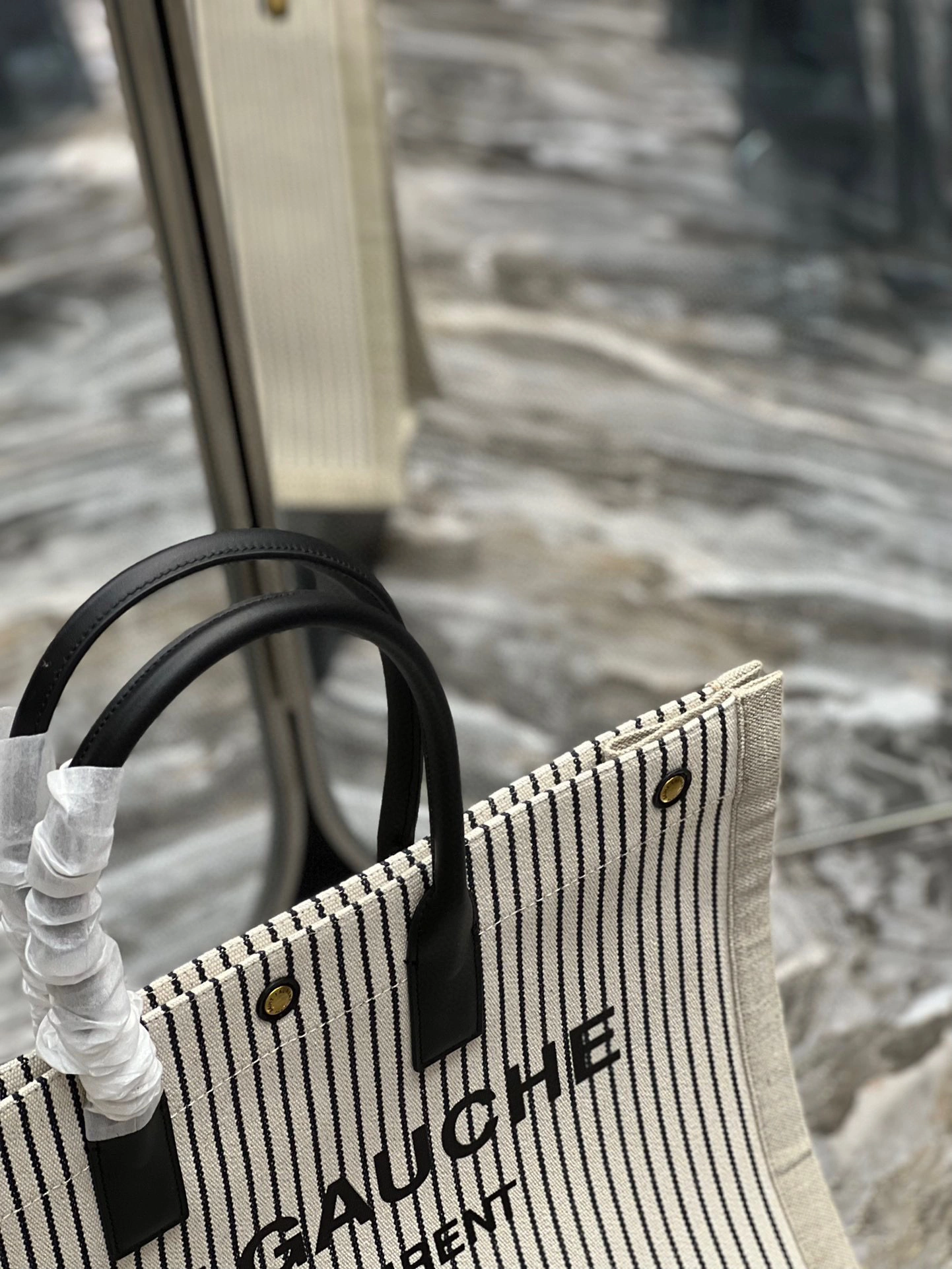 MOMO- high quality version 499290FAADH9580 Rive Gauche Tote Bag item：B-B000I0514C