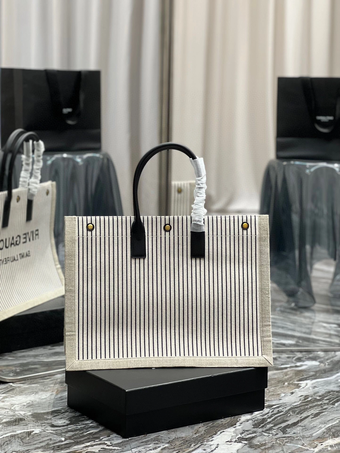 MOMO- high quality version 499290FAADH9580 Rive Gauche Tote Bag item：B-B000I0514C