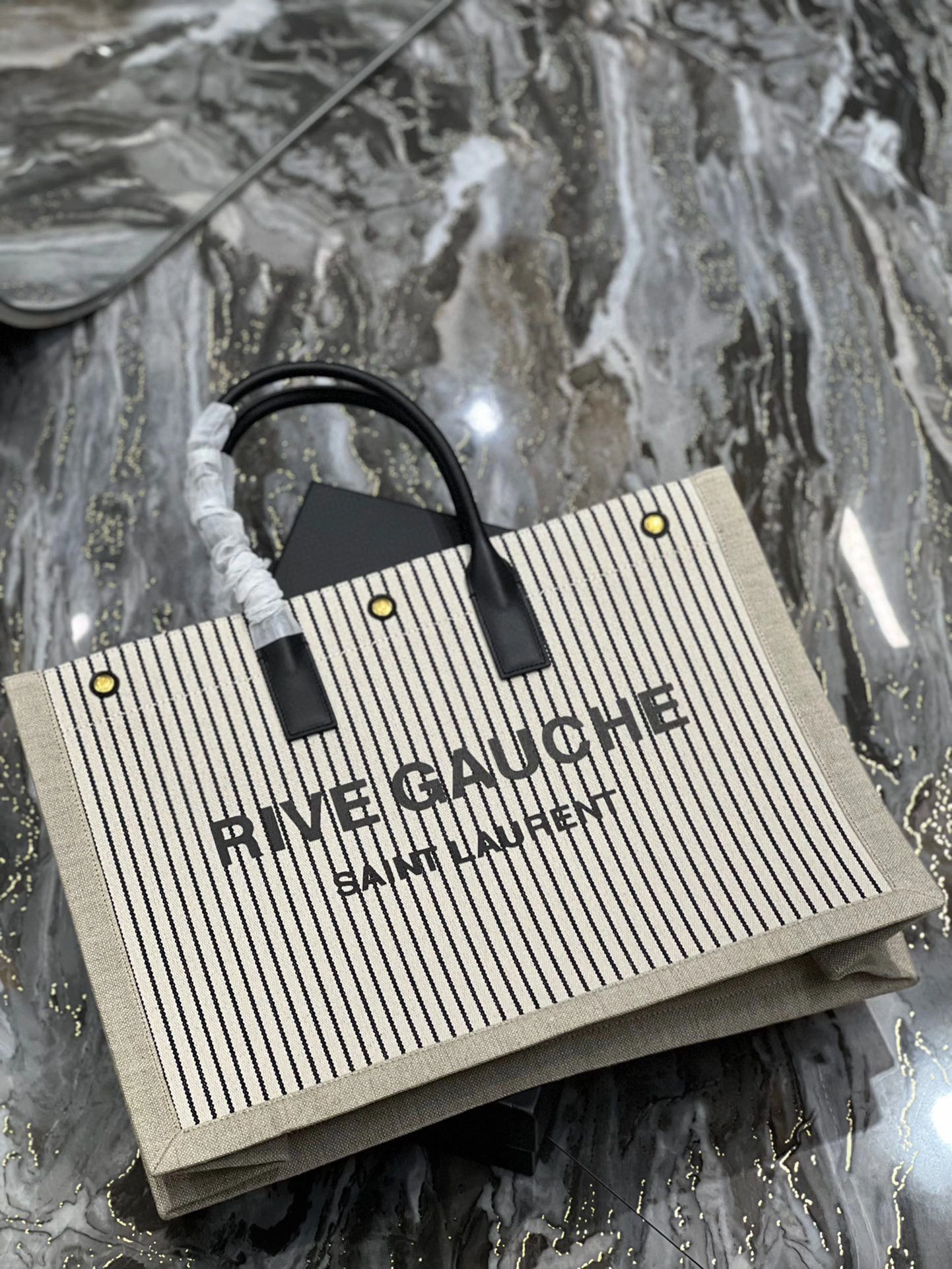 MOMO- high quality version 499290FAADH9580 Rive Gauche Tote Bag item：B-B000I0514C