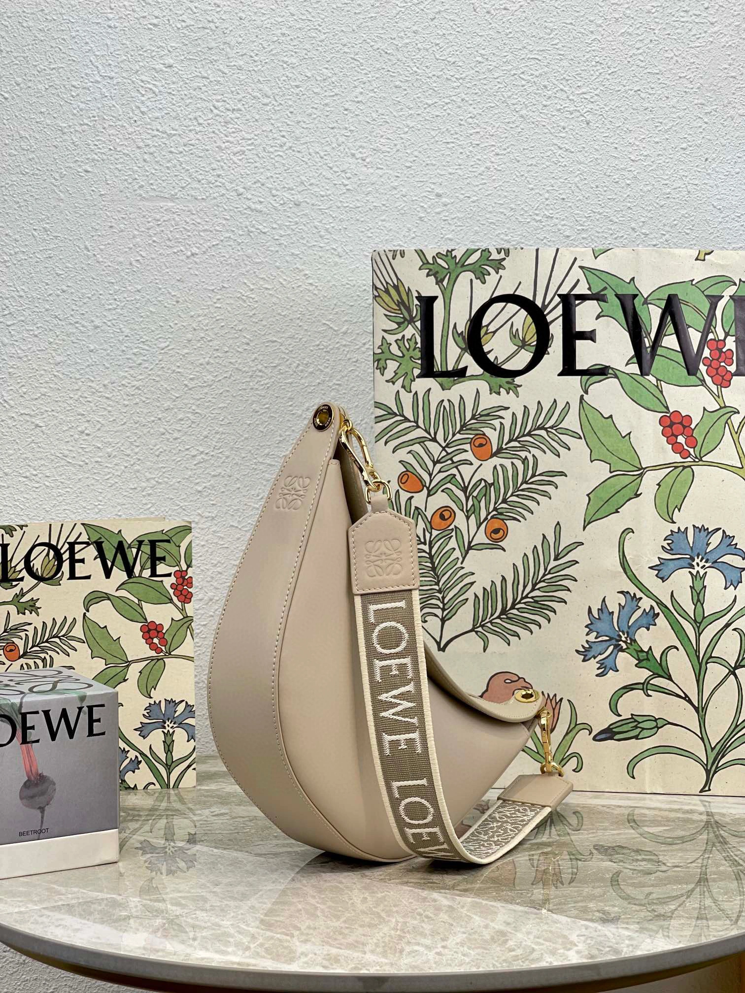 MOMO- high quality version A923PM1X01-2461 Luna Hobo cowhide item：B-B063H0350C
