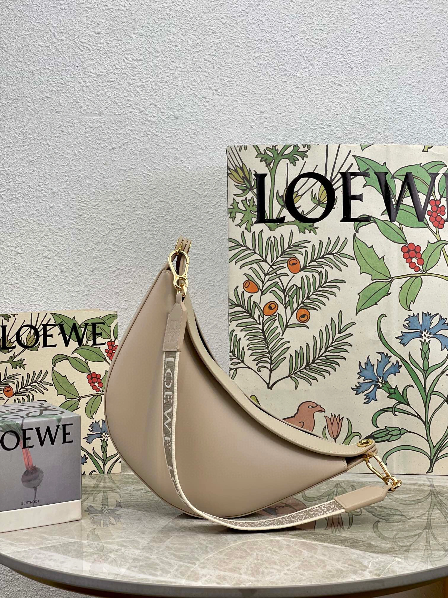 MOMO- high quality version A923PM1X01-2461 Luna Hobo cowhide item：B-B063H0350C