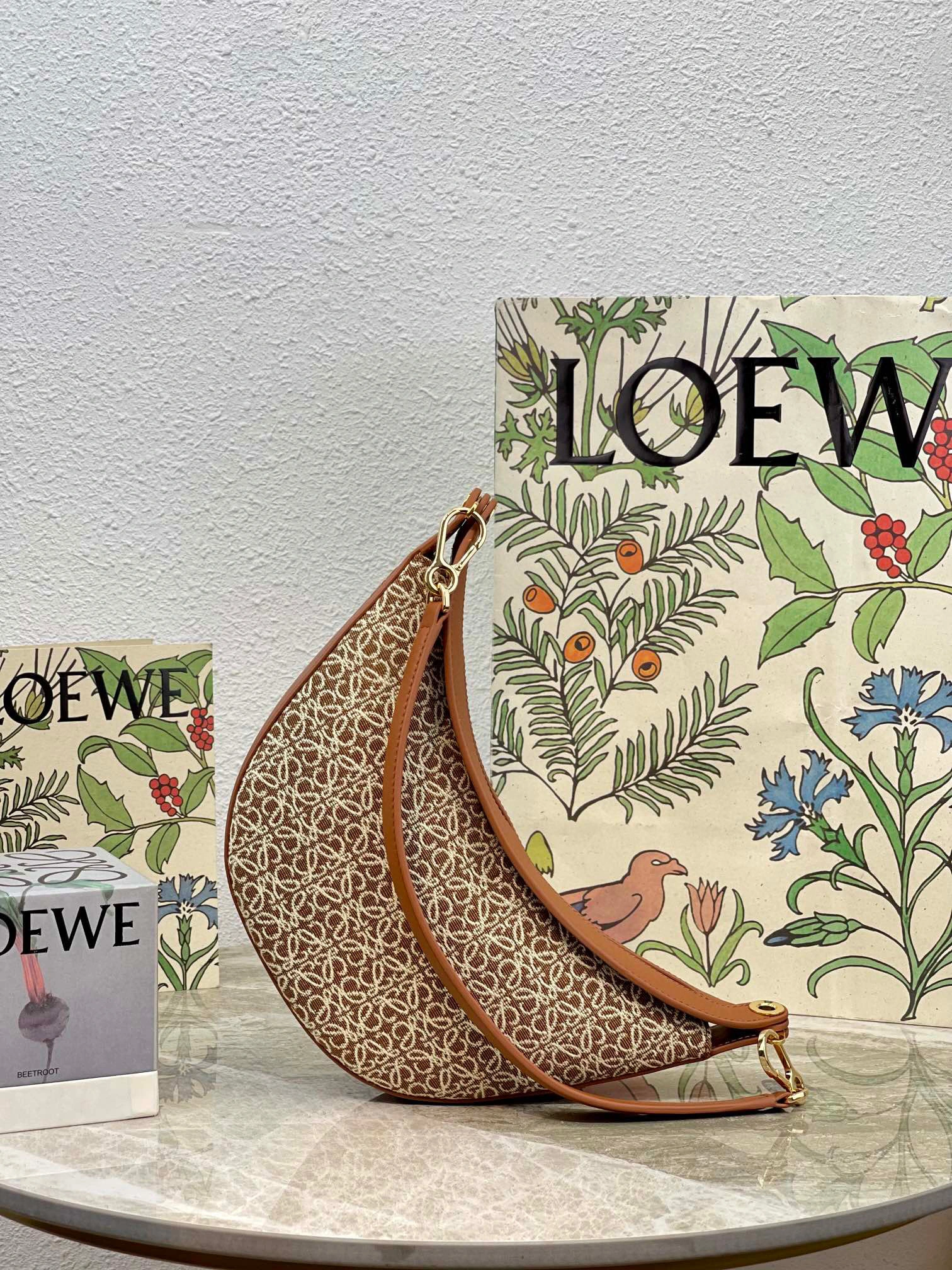MOMO- high quality version A923PM1X02-2713 Luna Hobo item：B-B063H0346C