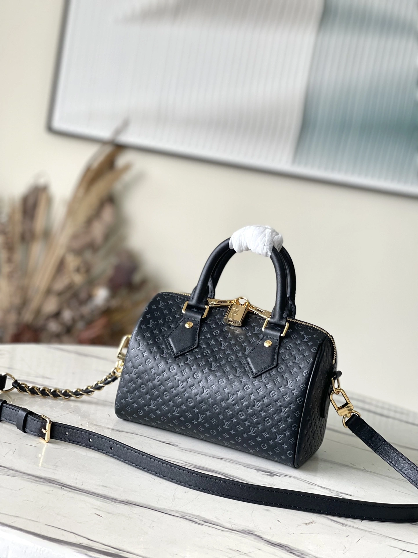 MOMO- high quality version M22595 Nanogram Speedy 20 cowhide item：C-B000C1801C