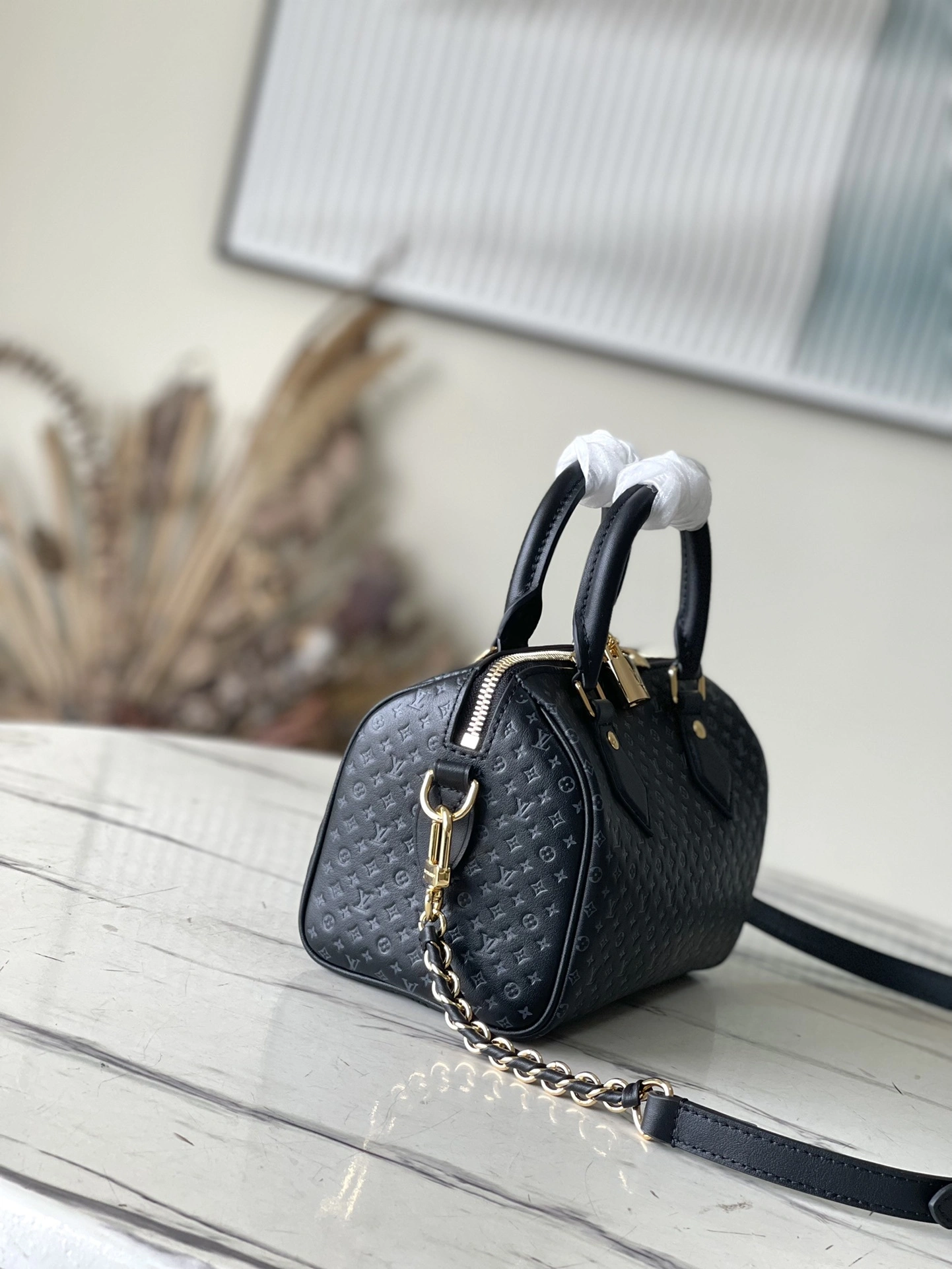 MOMO- high quality version M22595 Nanogram Speedy 20 cowhide item：C-B000C1801C