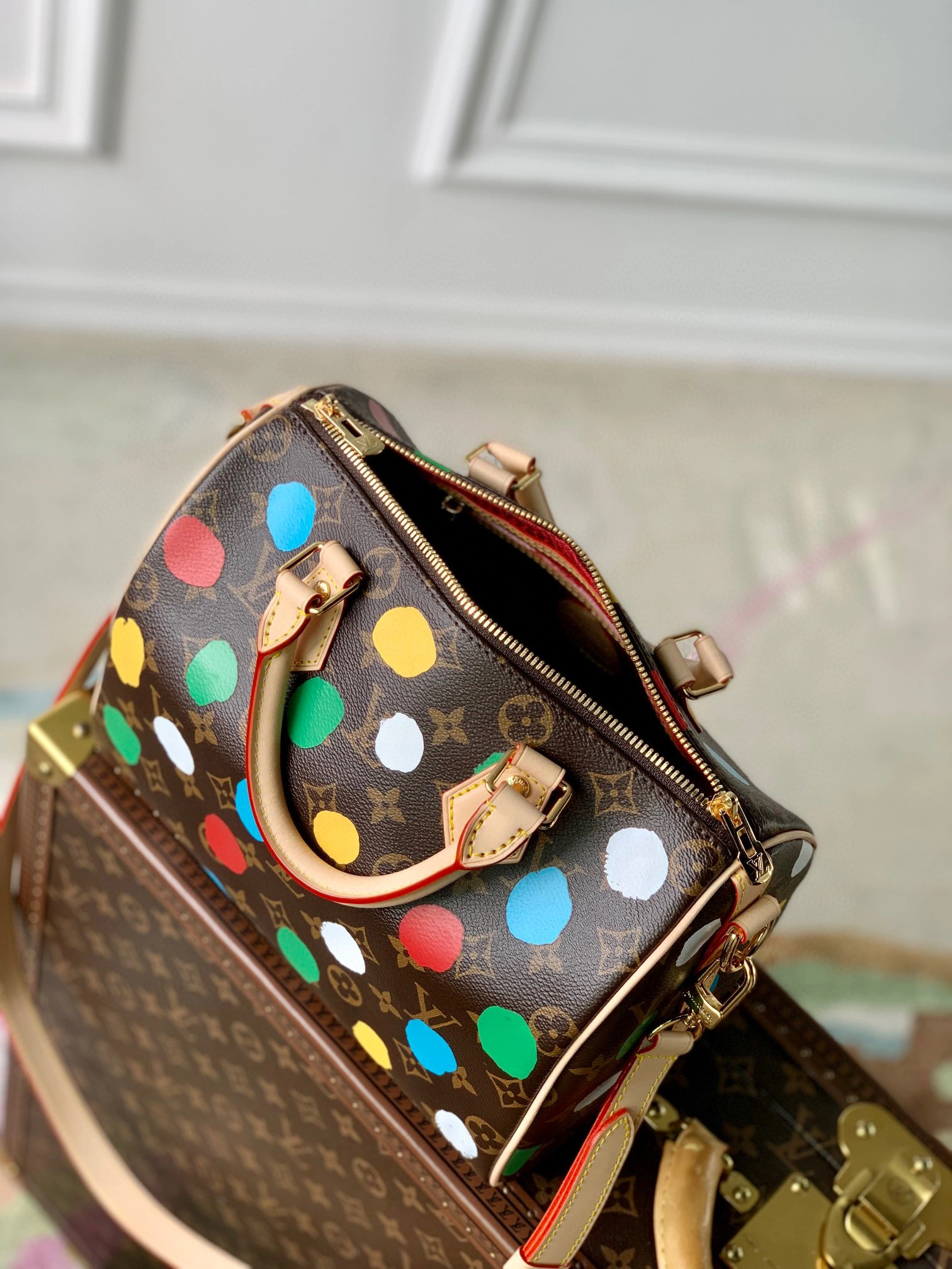 MOMO- high quality version M46433 Speedy Bandoulière 25 item：C-B000A1415C