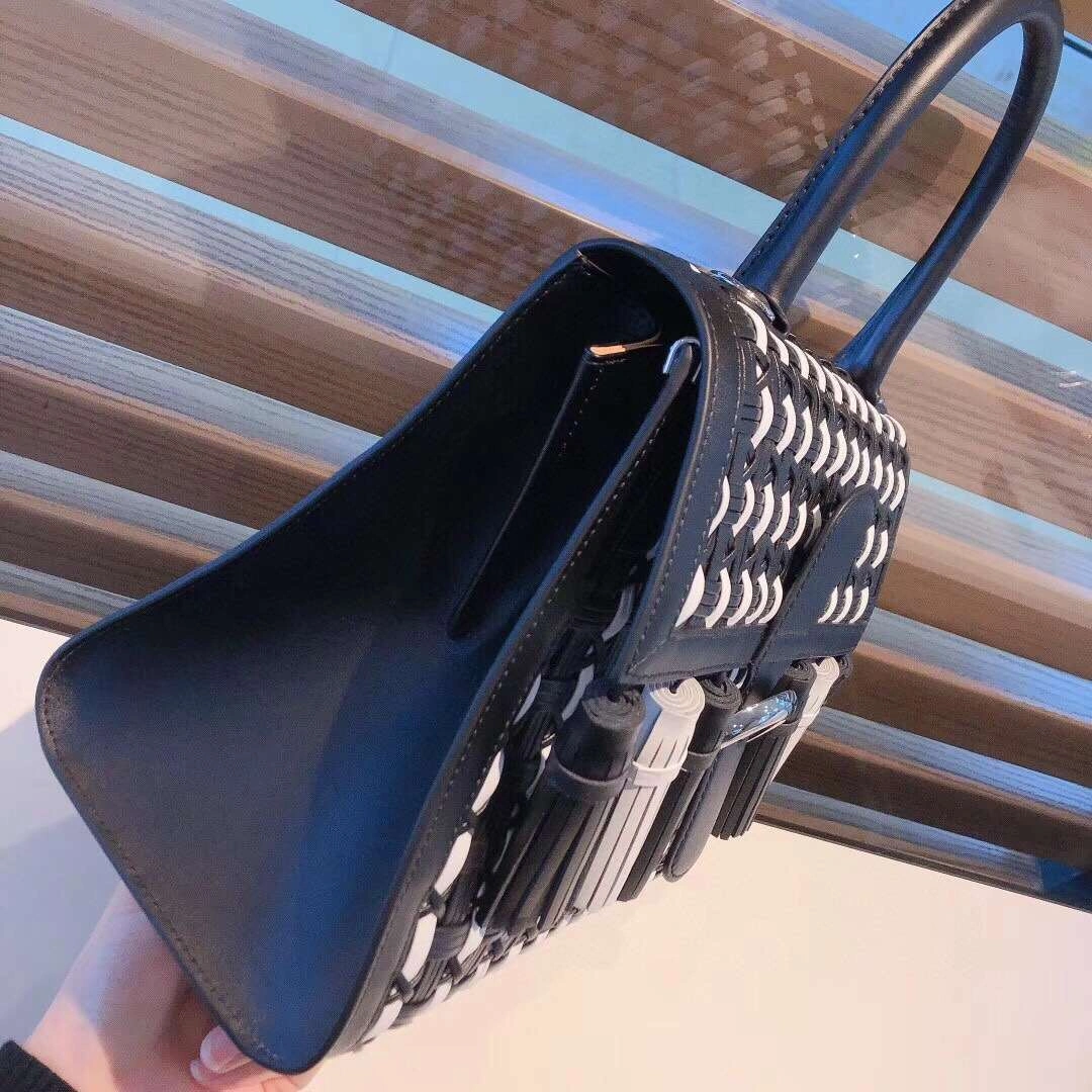 MoMo-- brillant cowhide 2 colour item :177B22D2410-2