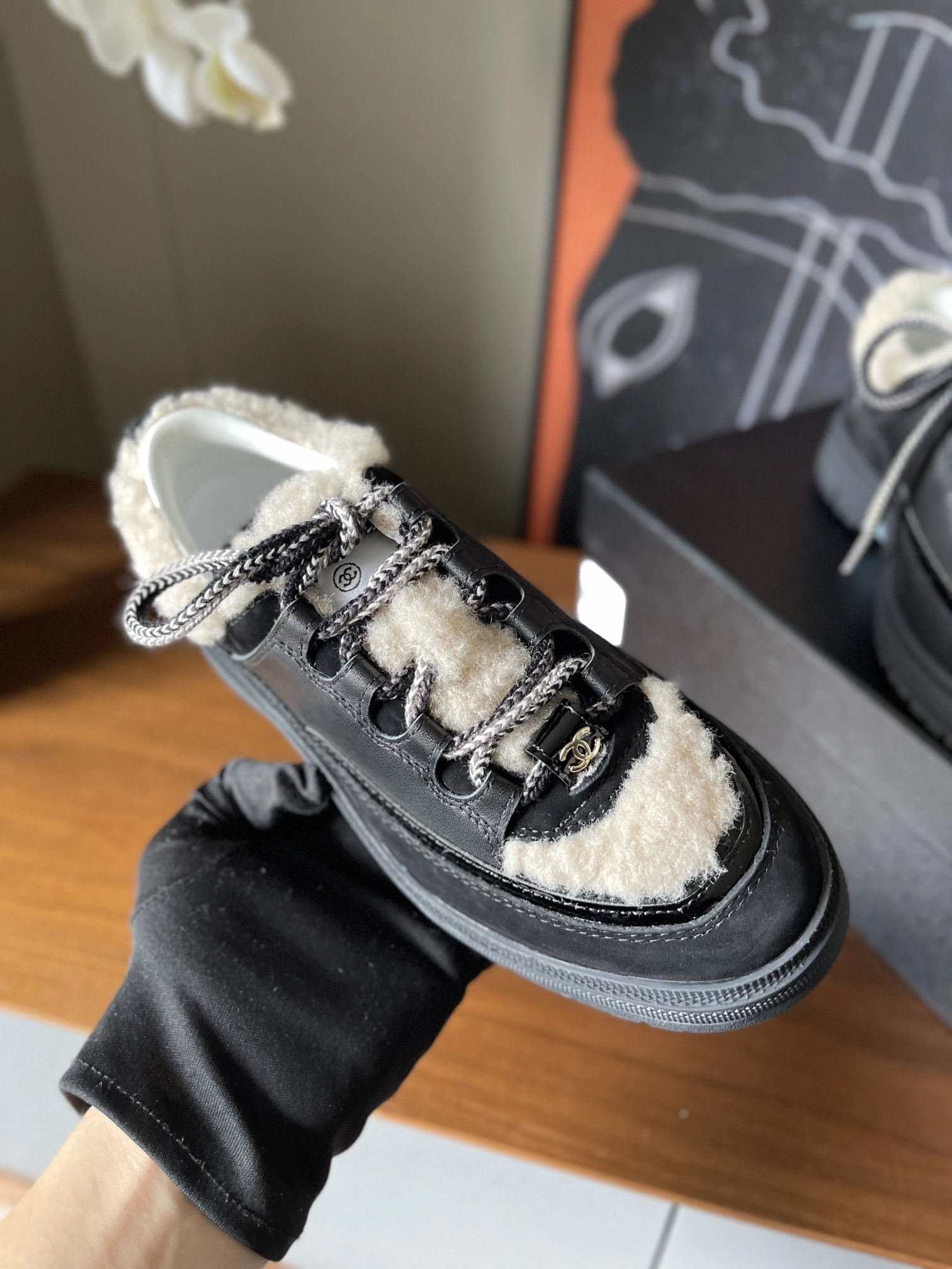 COCO-- 3h1958 G46735 B21628 U3087 cowhide sheepskin Thick soles：4CM item:E-X003J2924T
