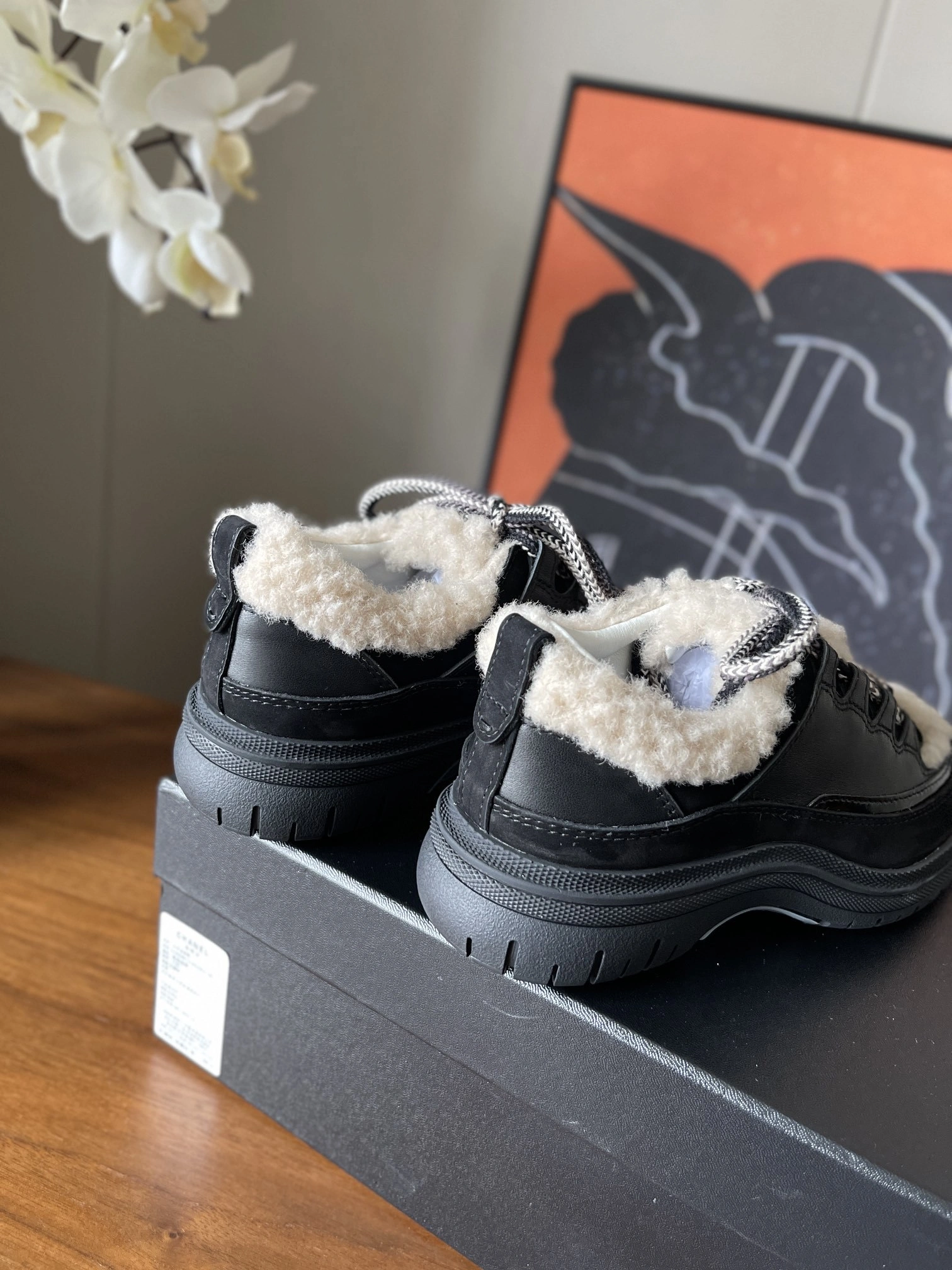 COCO-- 3h1958 G46735 B21628 U3087 cowhide sheepskin Thick soles：4CM item:E-X003J2924T