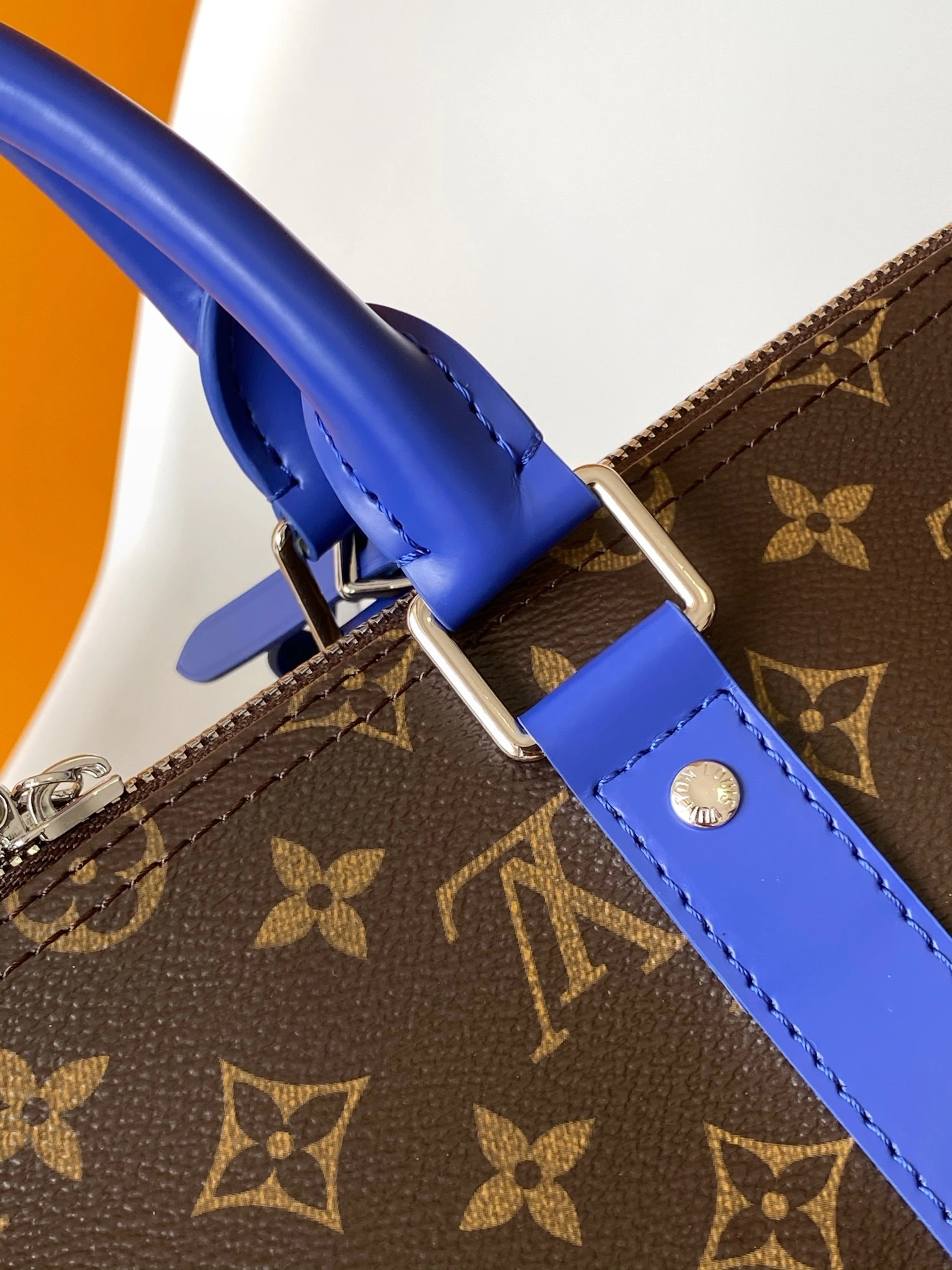 MOMO-- 8V M12633 high quality version Keepall Bandoulière 50 cowhide item:E-B000I1006