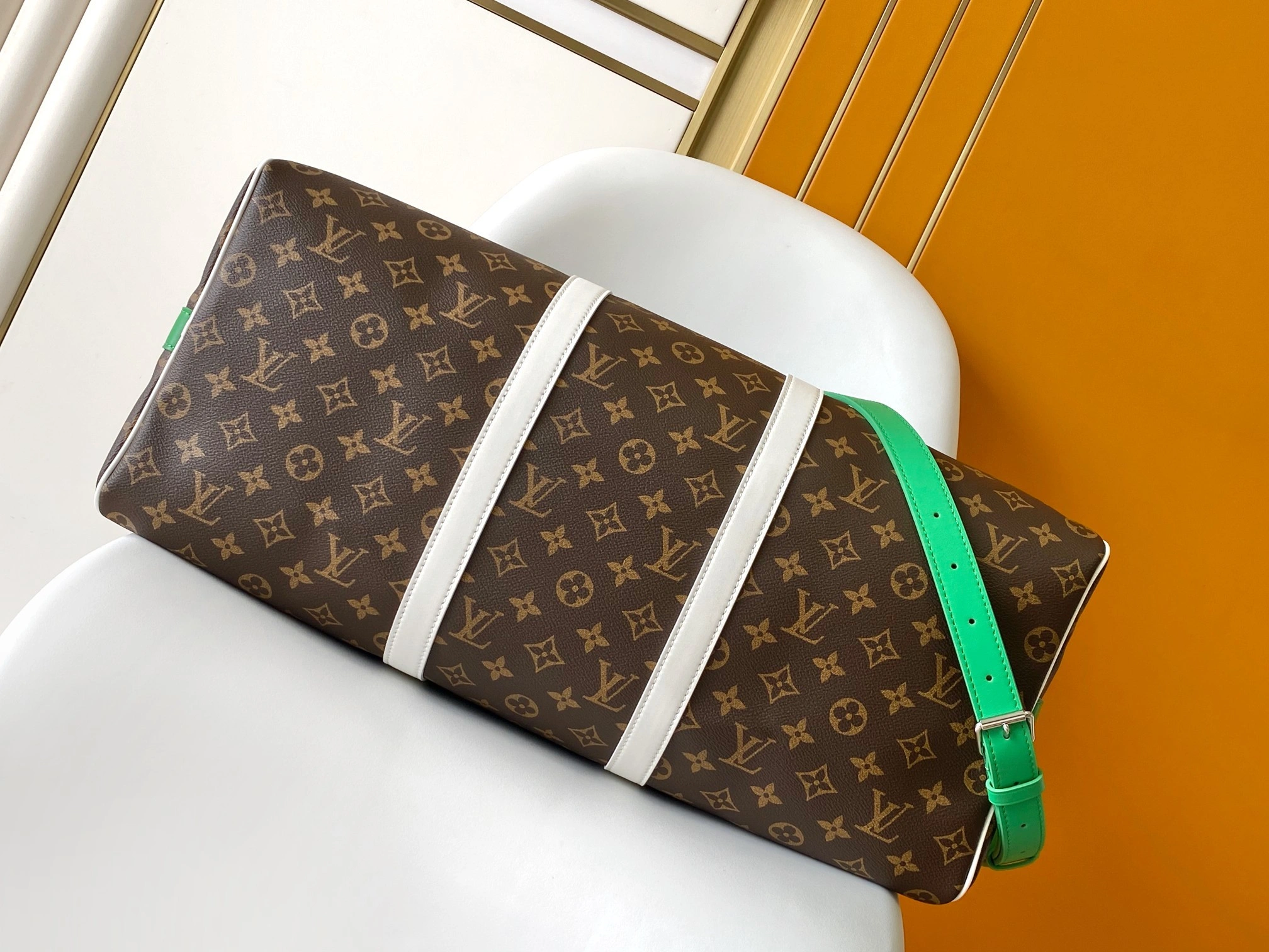 MOMO-- 8V M13926 high quality version Keepall Bandoulière 50 cowhide item:E-B000H2756