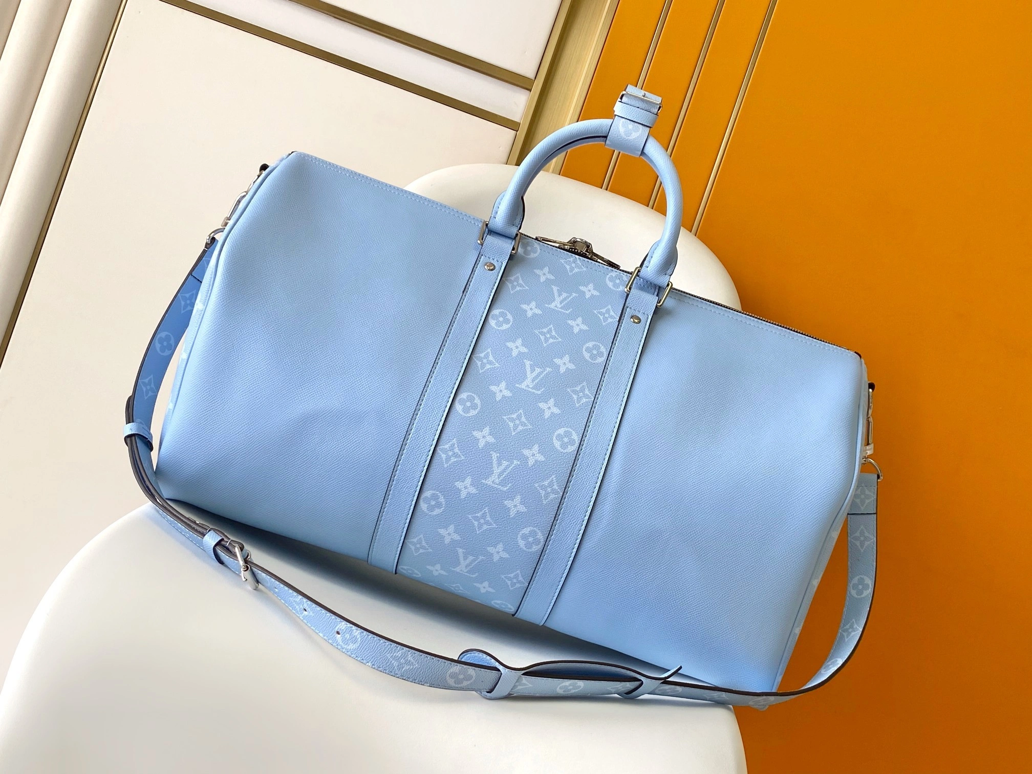 MOMO-- 8V M14122 high quality version Keepall Bandoulière 50 cowhide item:F-B000A1412