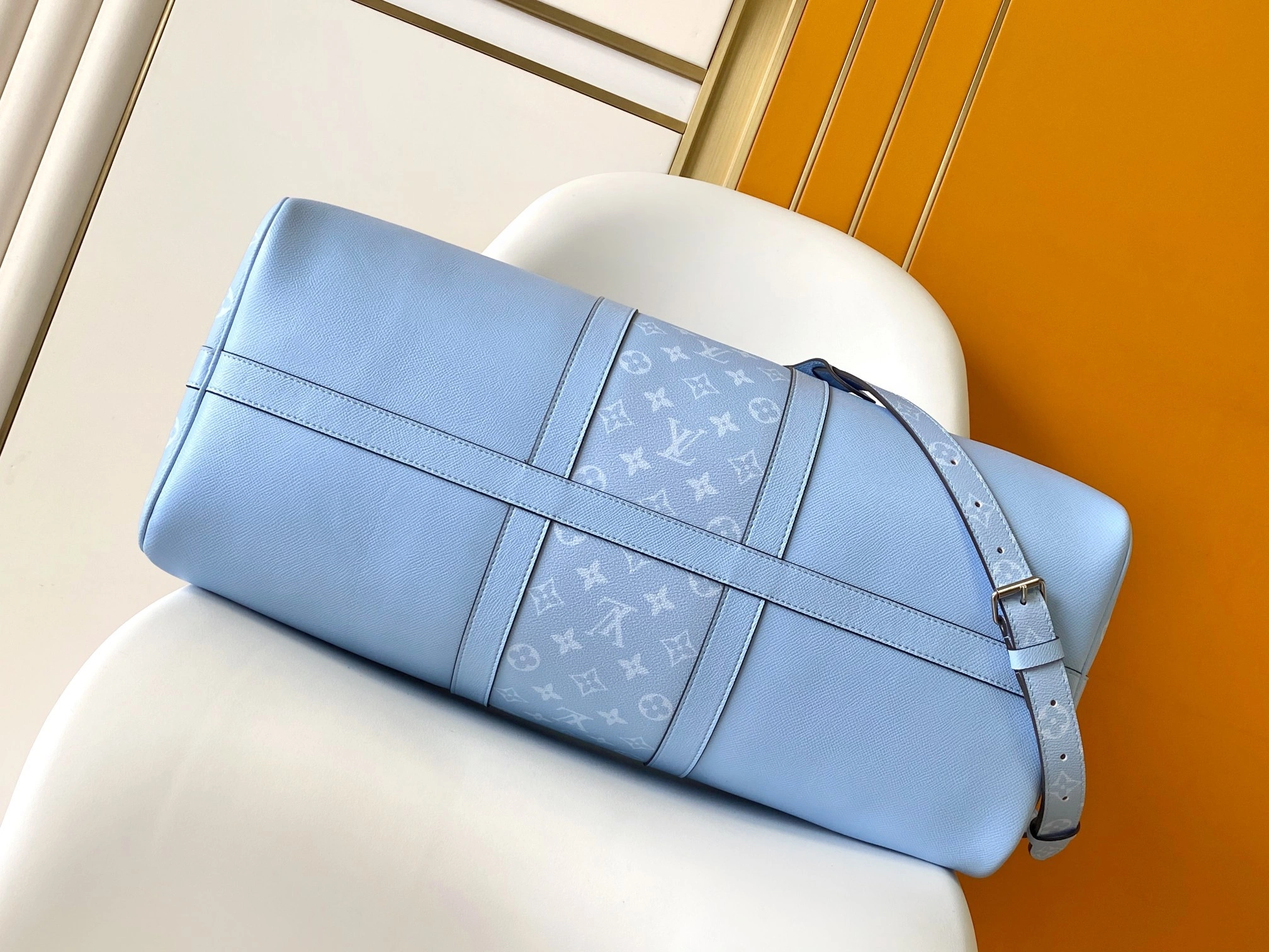 MOMO-- 8V M14122 high quality version Keepall Bandoulière 50 cowhide item:F-B000A1412