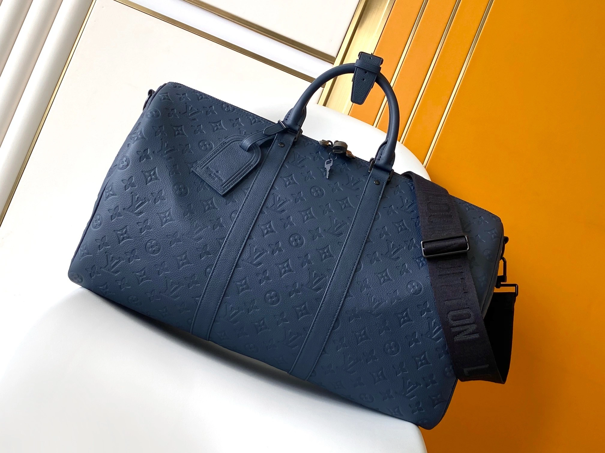 MOMO-- 8V M14840 high quality version Keepall Bandoulière 50 cowhide item:E-B000I1005