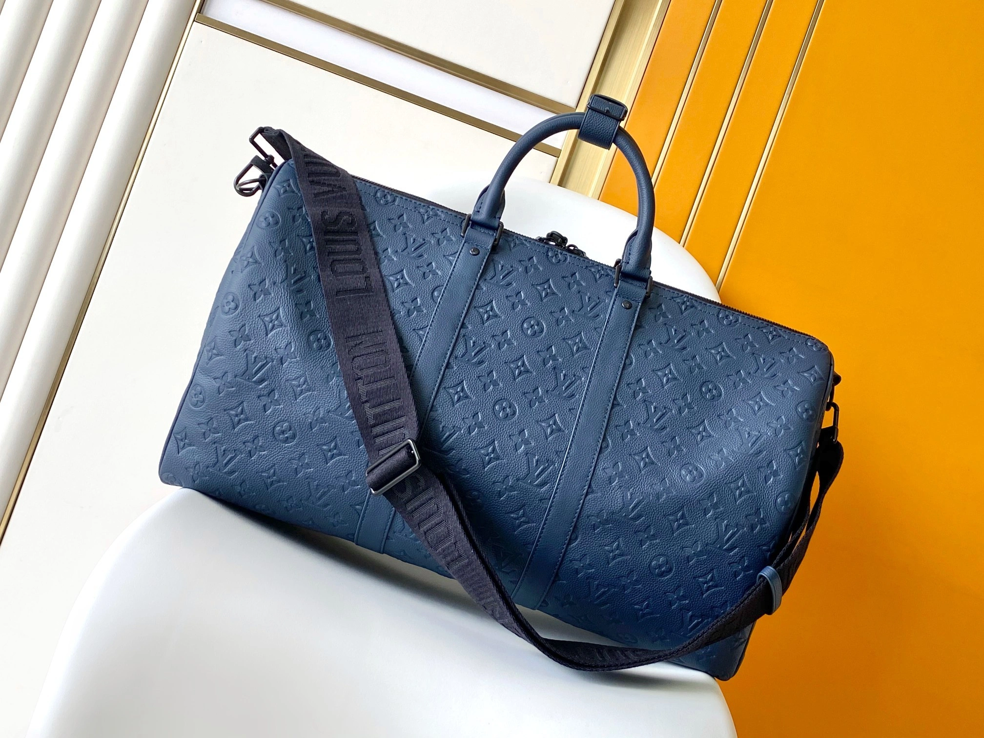 MOMO-- 8V M14840 high quality version Keepall Bandoulière 50 cowhide item:E-B000I1005