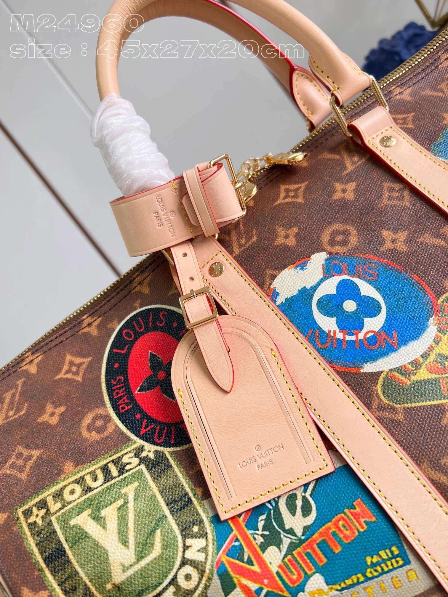 &MOMO-- 8V M24960 high quality version Keepall Bandoulière 45 cowhide item:E-B574A1772