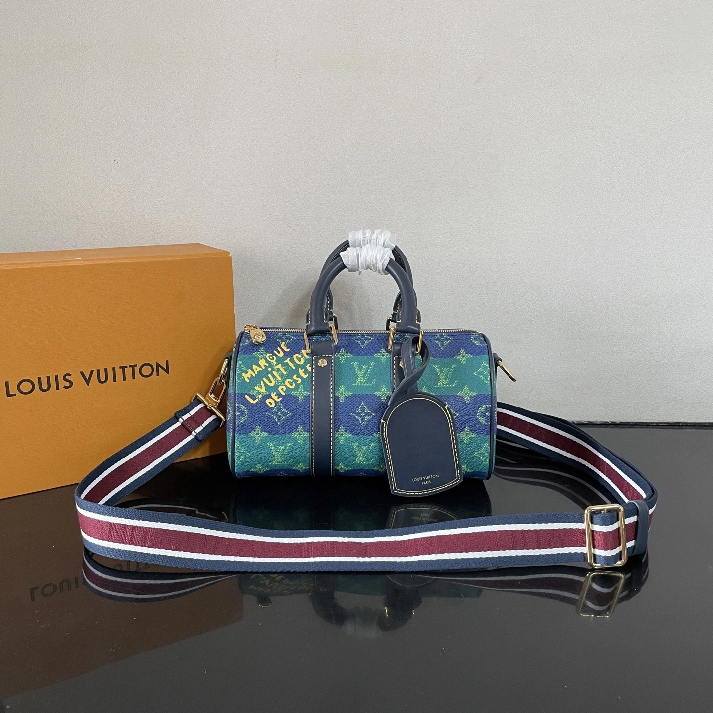 MOMO-- 8V M25786 high quality version Keepall Bandoulière 25 cowhide item:E-B177J1849