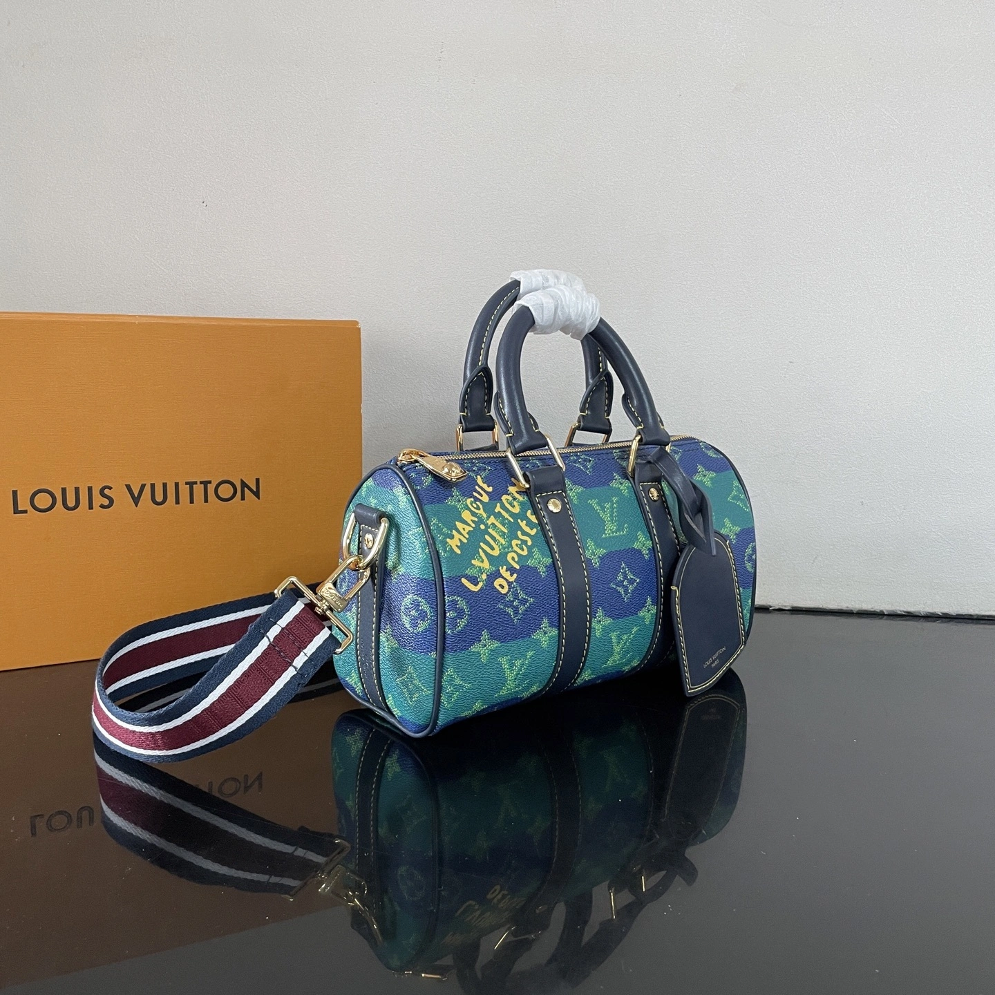 MOMO-- 8V M25786 high quality version Keepall Bandoulière 25 cowhide item:E-B177J1849