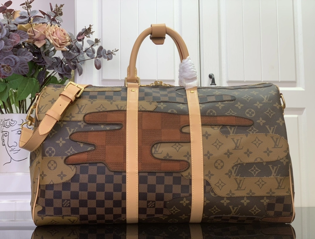 MOMO-- 8V M26119 high quality version Keepall Bandoulière 50 cowhide item:E-B177I1451