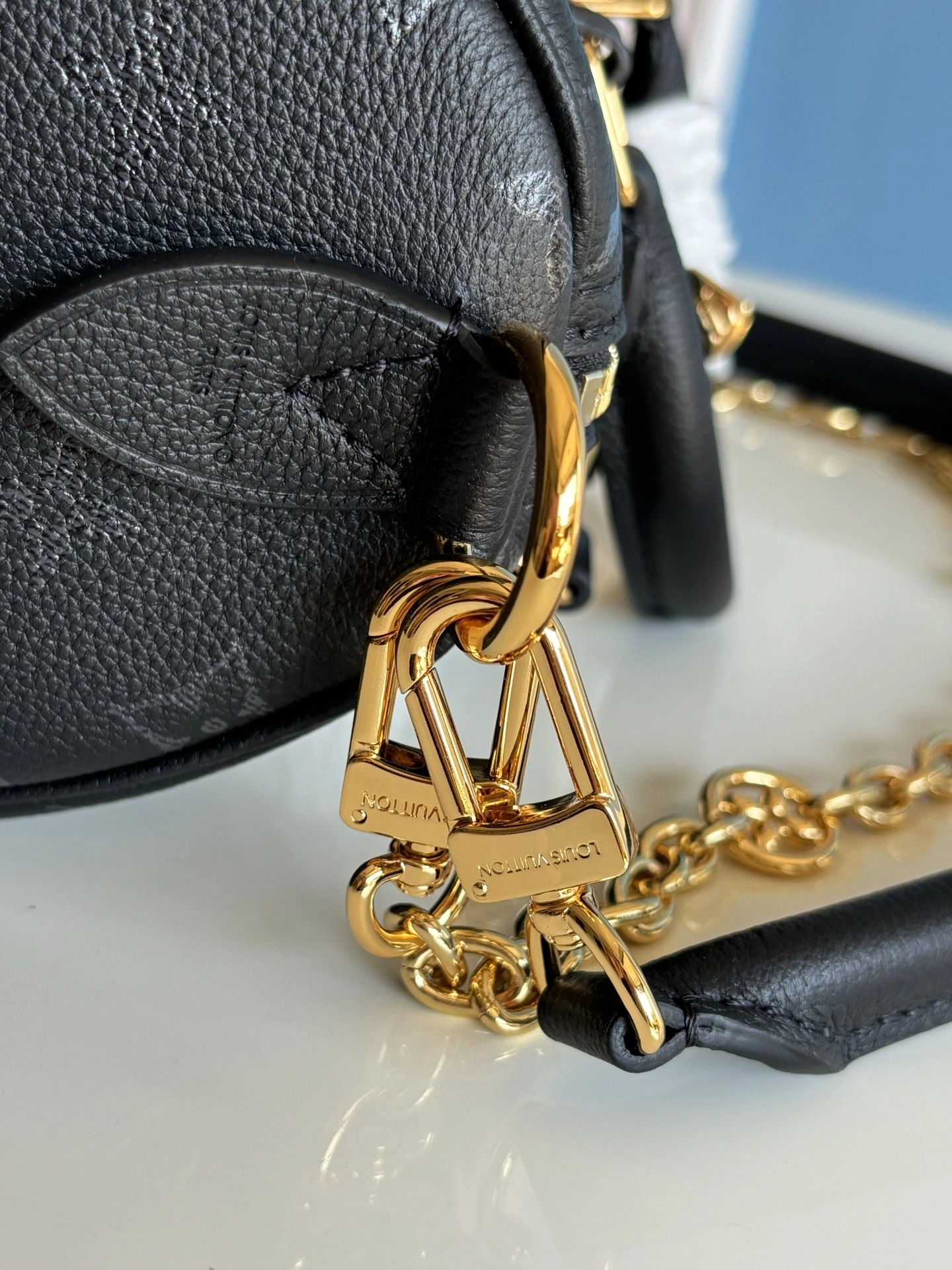 MOMO-- 8V M26486 high quality version Speedy Bandoulière 25 cowhide item:E-B808L1717T