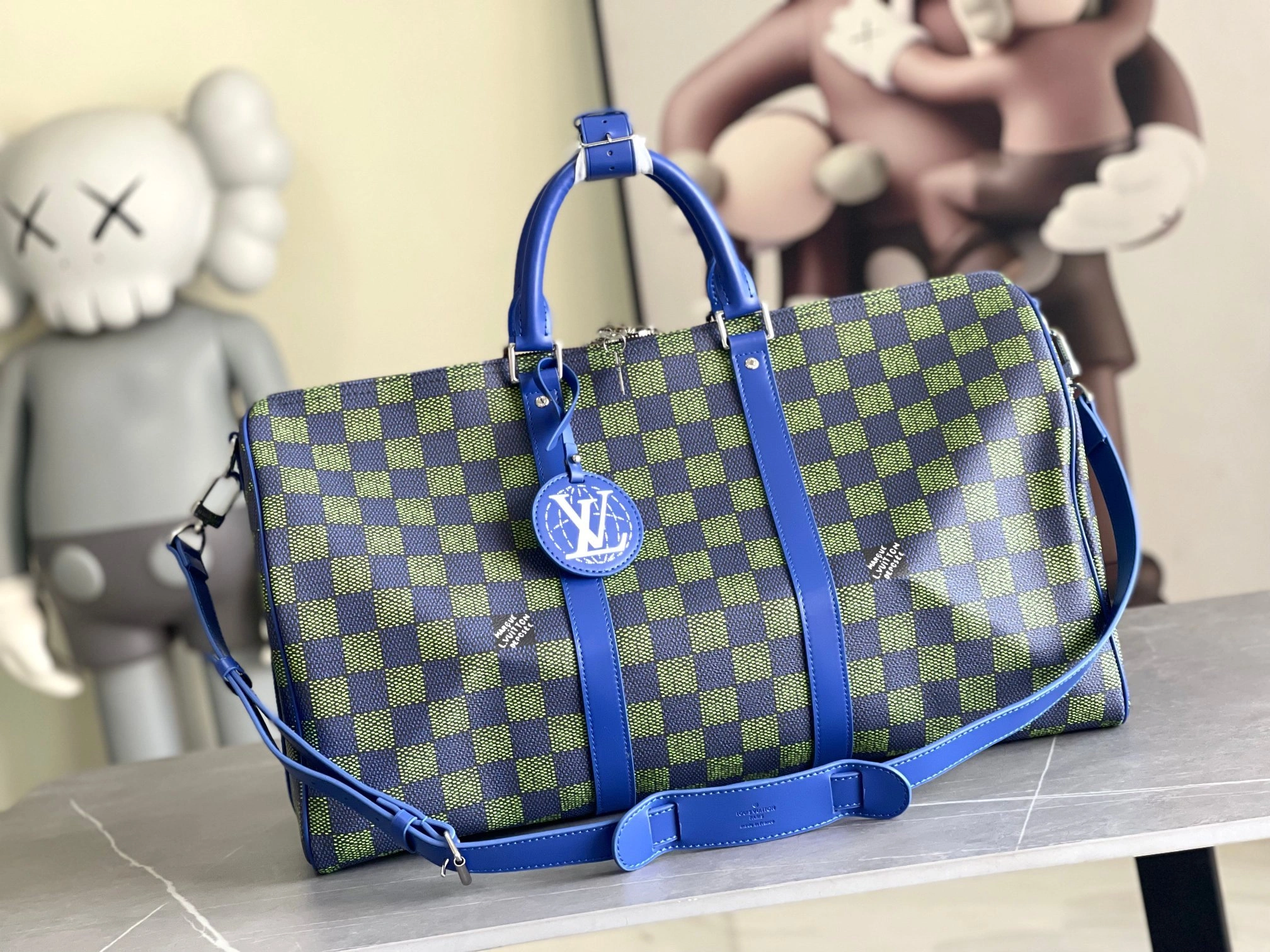 &MOMO-- 8V N00161 high quality version Keepall Bandoulière 50 cowhide item:E-B225C0526