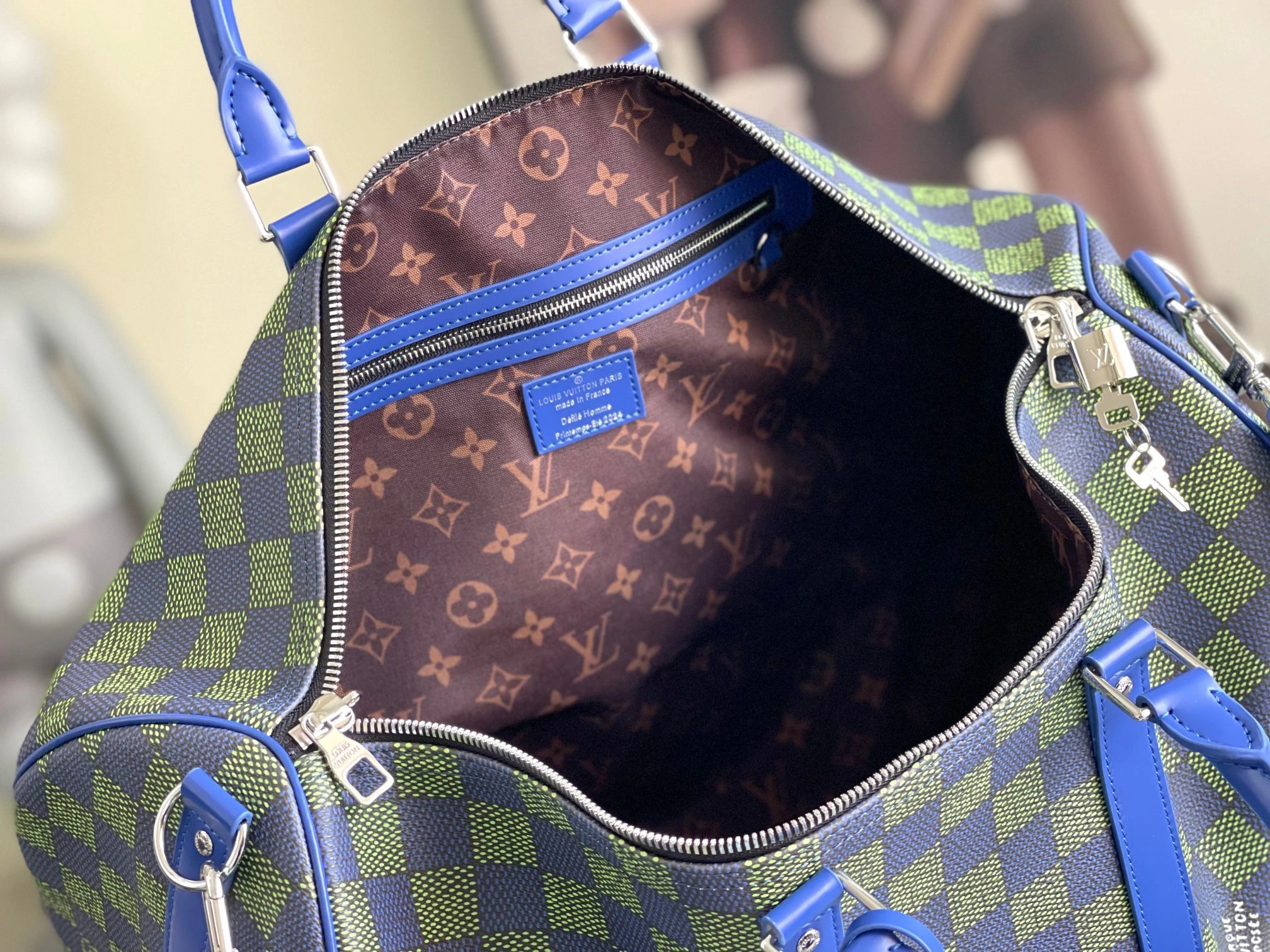 &MOMO-- 8V N00161 high quality version Keepall Bandoulière 50 cowhide item:E-B225C0526