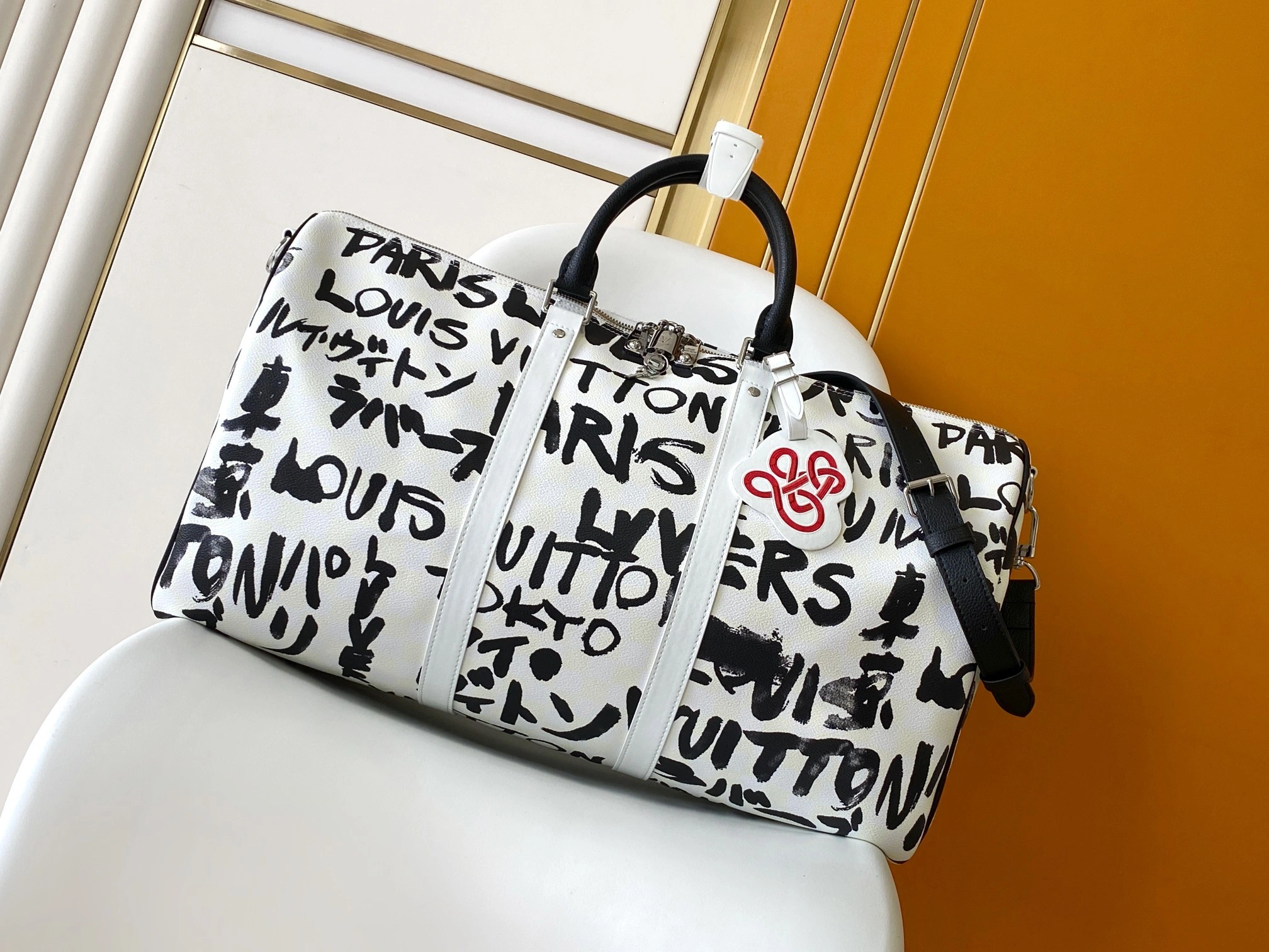 MOMO-- 8V N40804 high quality version Keepall Bandoulière 50 cowhide item:F-B000A1435