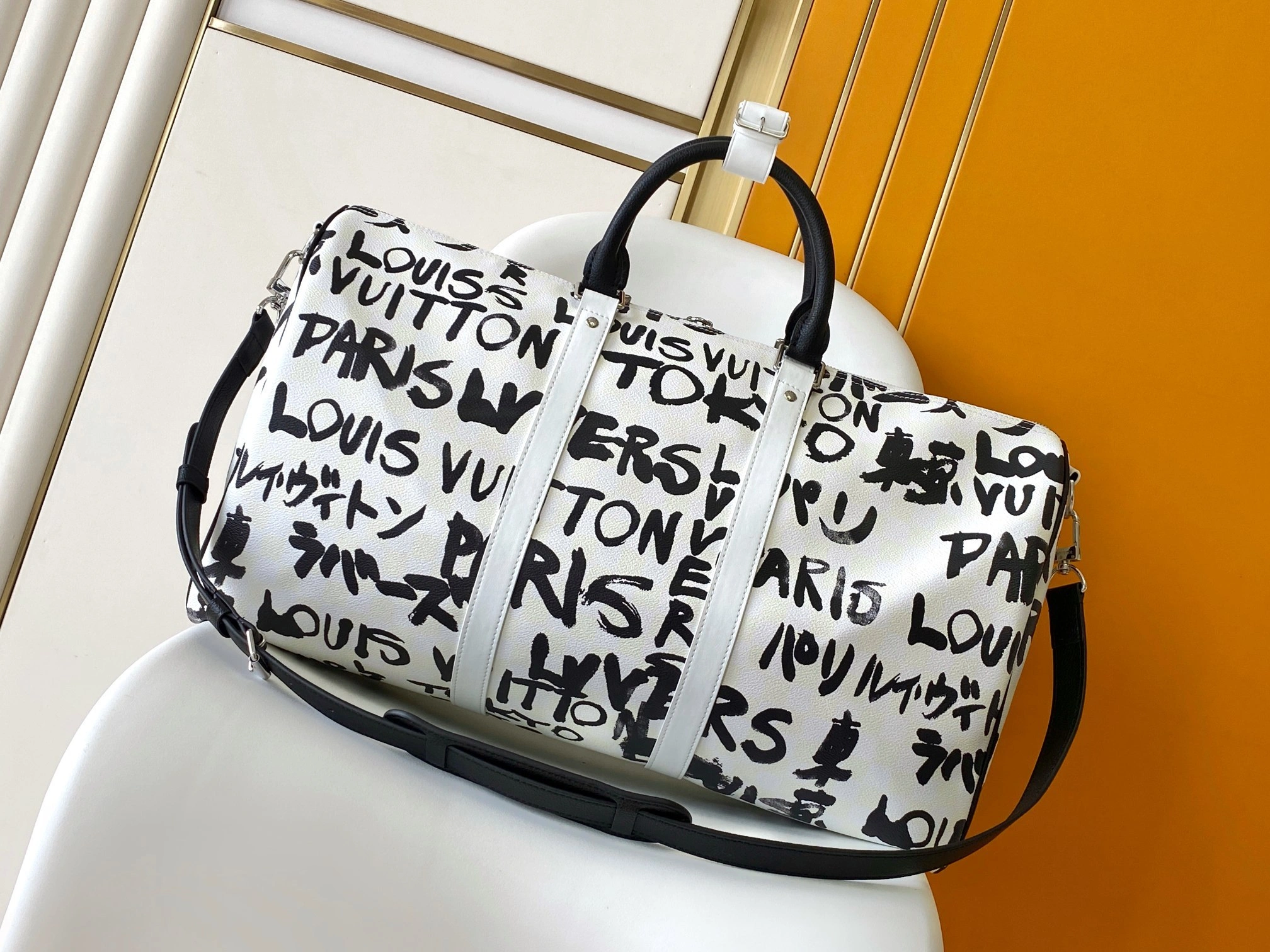 MOMO-- 8V N40804 high quality version Keepall Bandoulière 50 cowhide item:F-B000A1435