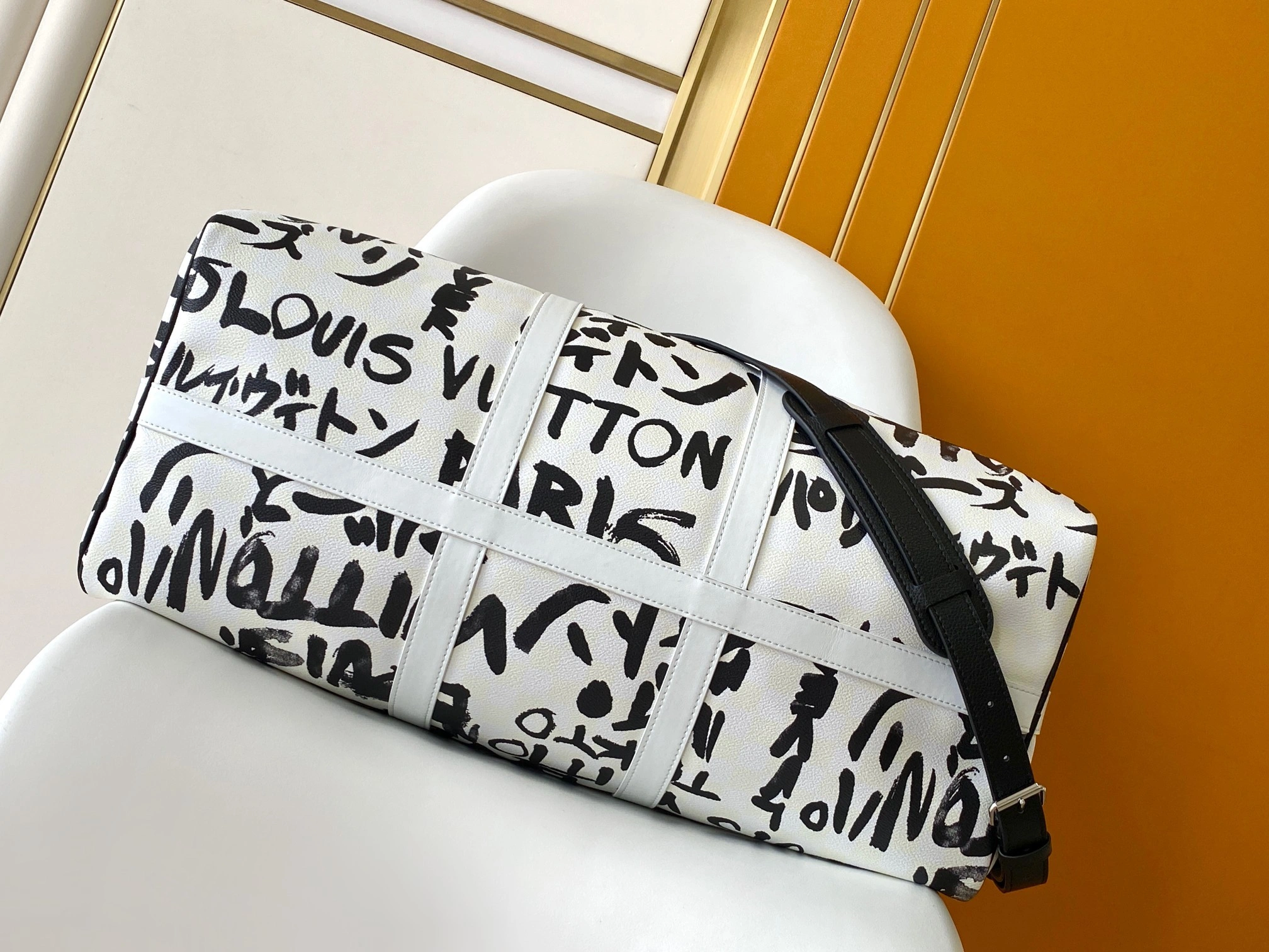 MOMO-- 8V N40804 high quality version Keepall Bandoulière 50 cowhide item:F-B000A1435
