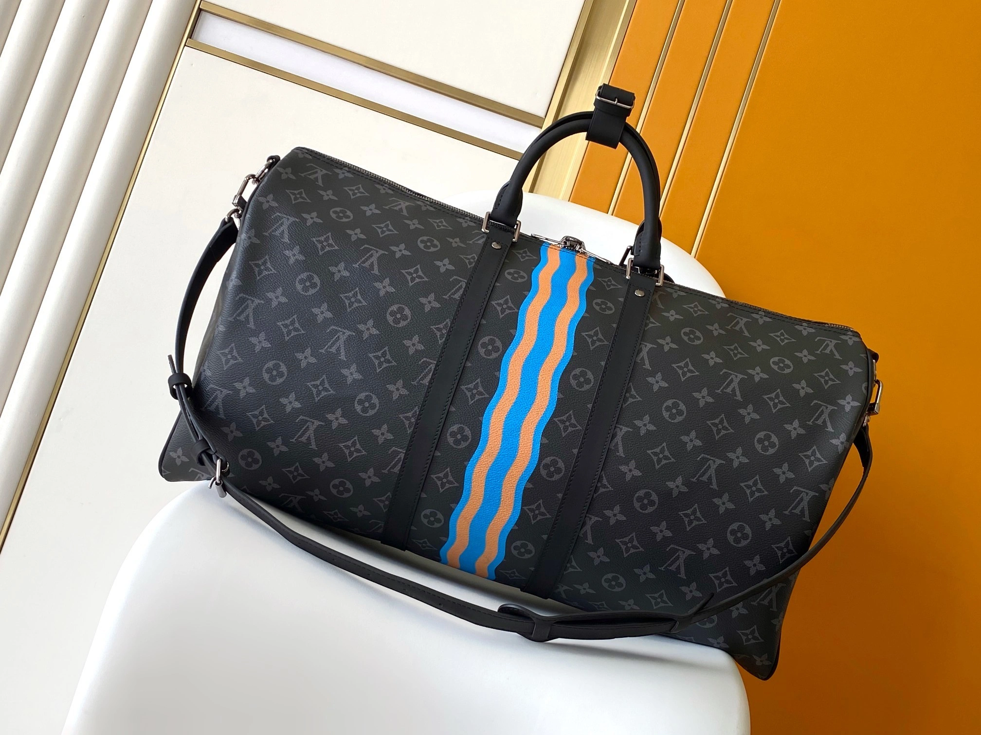 MOMO-- 8V P01951 high quality version Keepall 55 Bandoulière cowhide item:E-B177I0343
