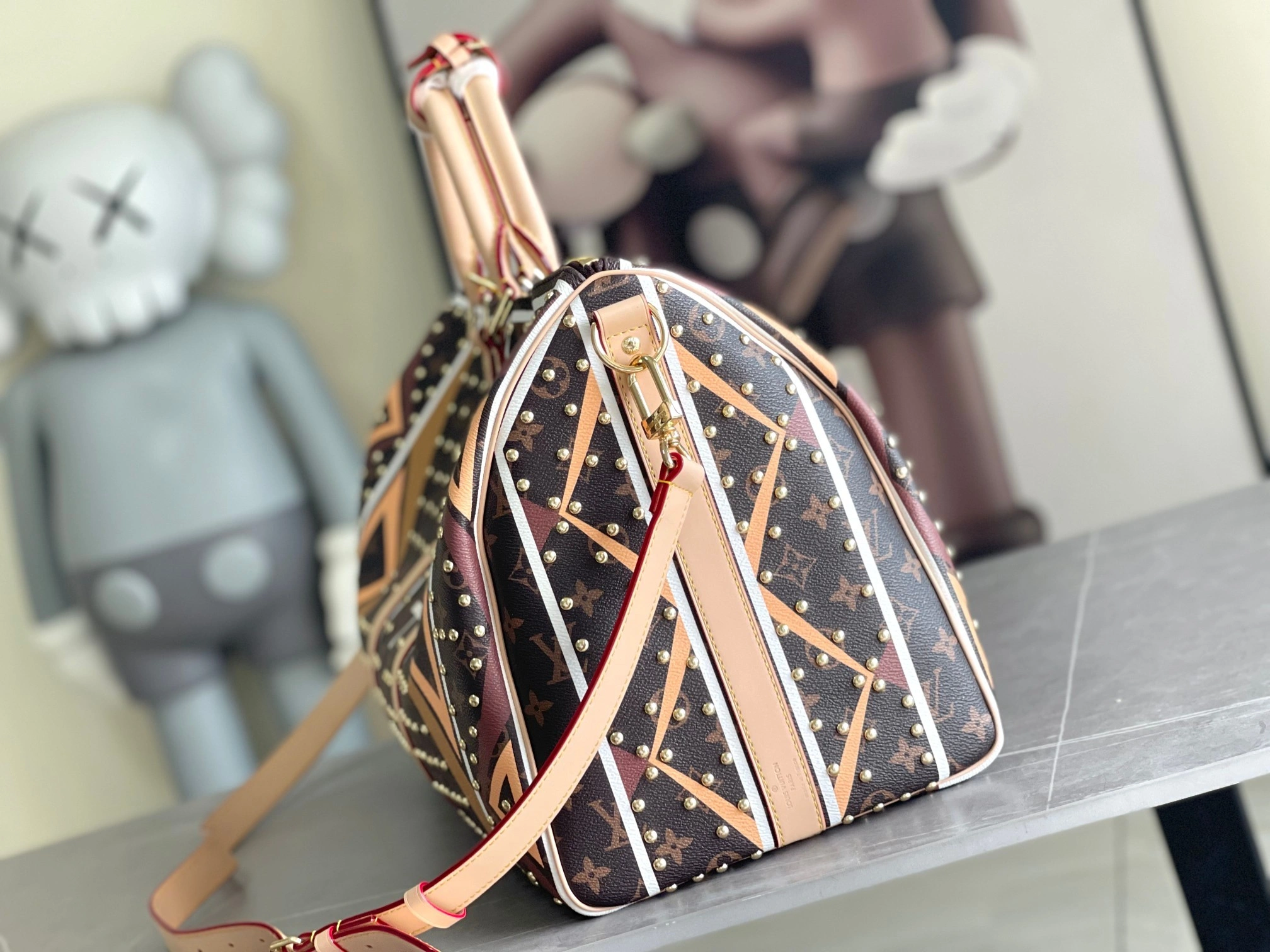 MOMO-- 8v M11577 high quality version Keepall BANDOULIÈRE 50 cowhide item:E-B225A1766