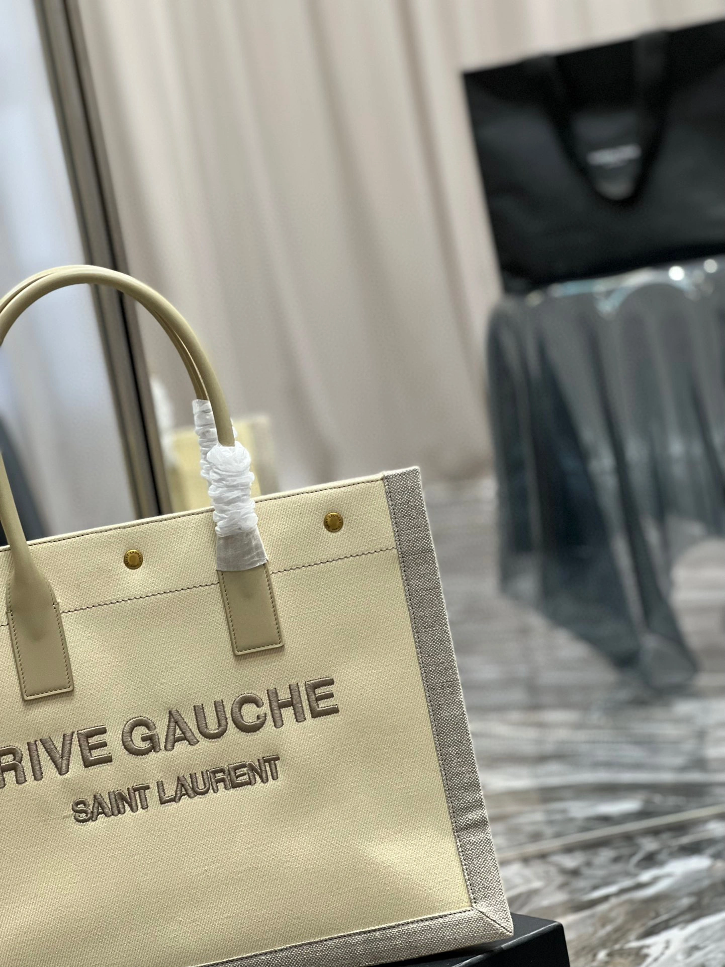 MOMO - high quality version 617481-FAADJ-9784 Rive Gauche Tote Bag item：B-B000I0504C