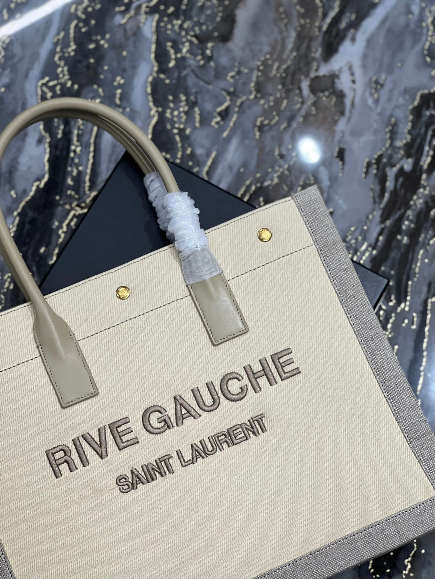 MOMO - high quality version 617481-FAADJ-9784 Rive Gauche Tote Bag item：B-B000I0504C