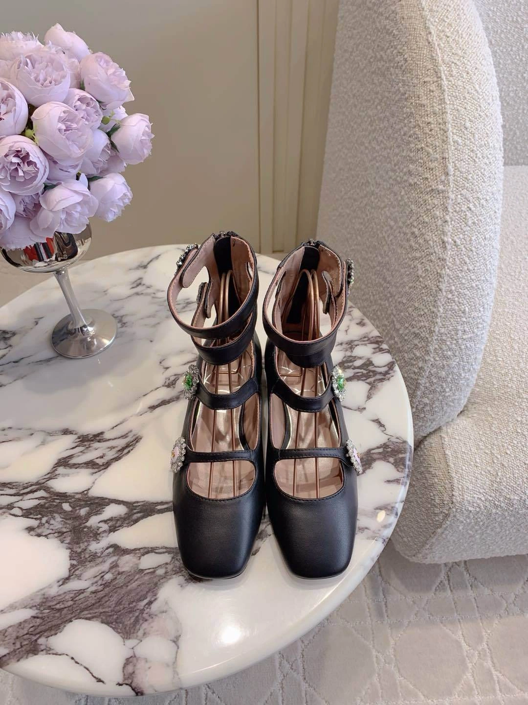 COCO-- V1859ti9o 6W2S0LL9DHS9TG Calfskin sheepskin Heel height：3CM item:E-X230F2633