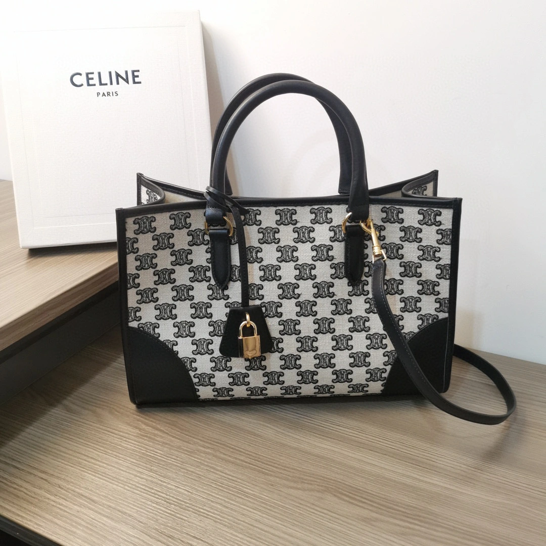 MOMO- high quality version 110432CS8-38NO CABAS TRIOMPHE cowhide item：C-B063A0405C