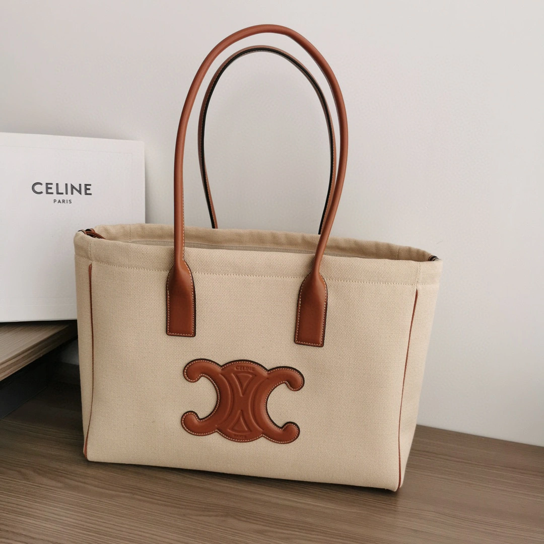MOMO- high quality version 199972EFL-02NT CABAS TRIOMPHE cowhide item：B-B063L1220C