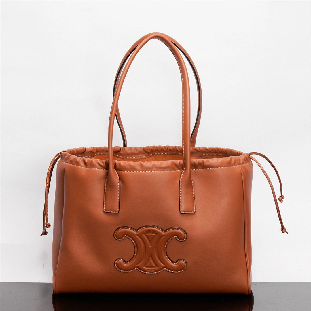 MOMO- high quality version 199973DU3-04LU CABAS TRIOMPHE cowhide item：B-B000I1817C