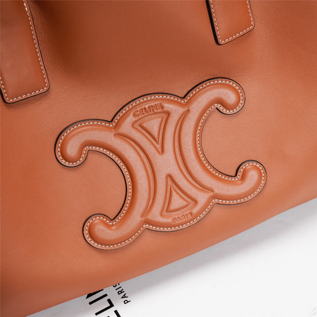 MOMO- high quality version 199973DU3-04LU CABAS TRIOMPHE cowhide item：B-B000I1817C