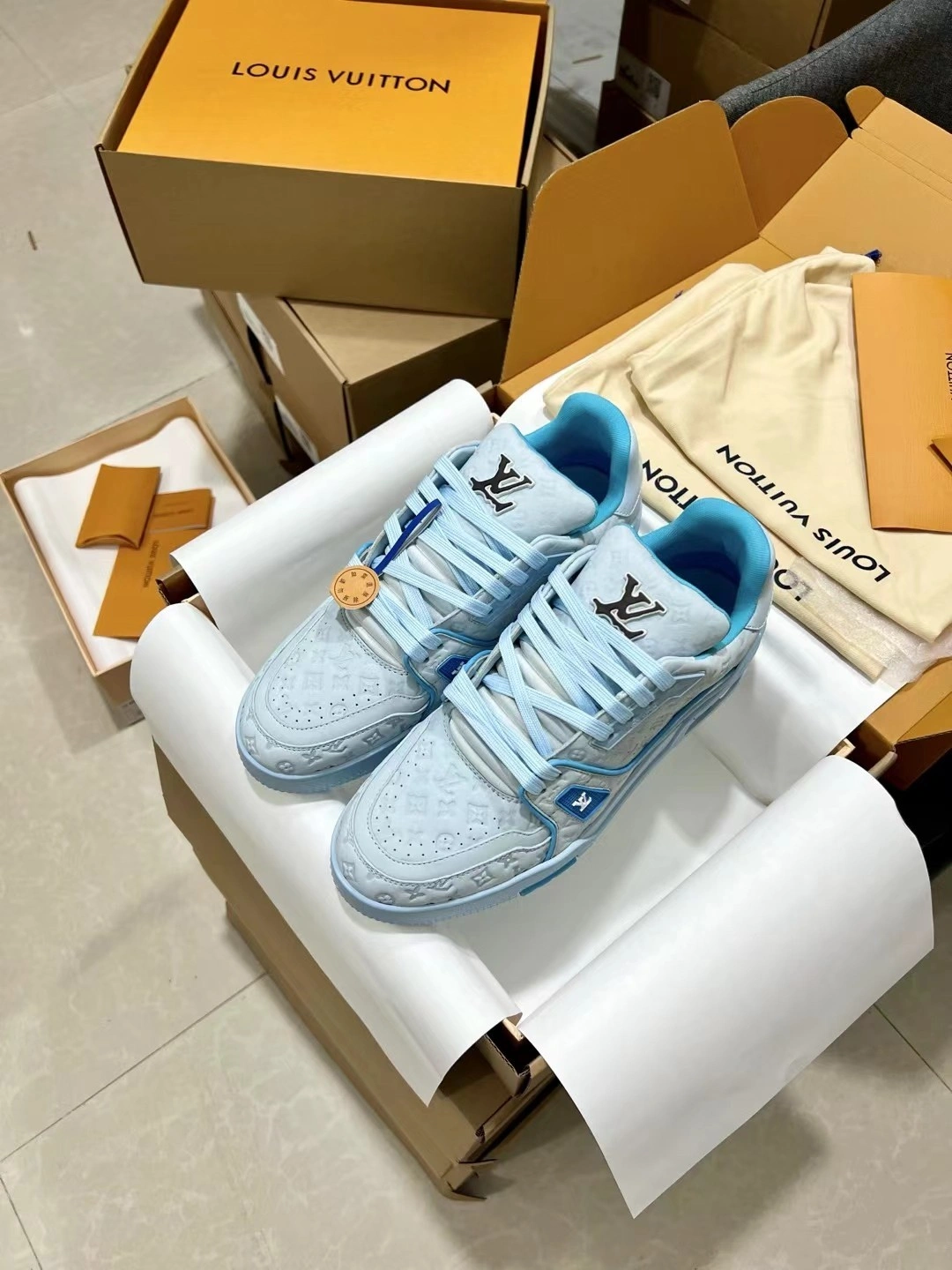 OOBB-- 8V 1ACRY7 L×Tyler trainer Thick soles：3CM cowhide item:D-X187H0135