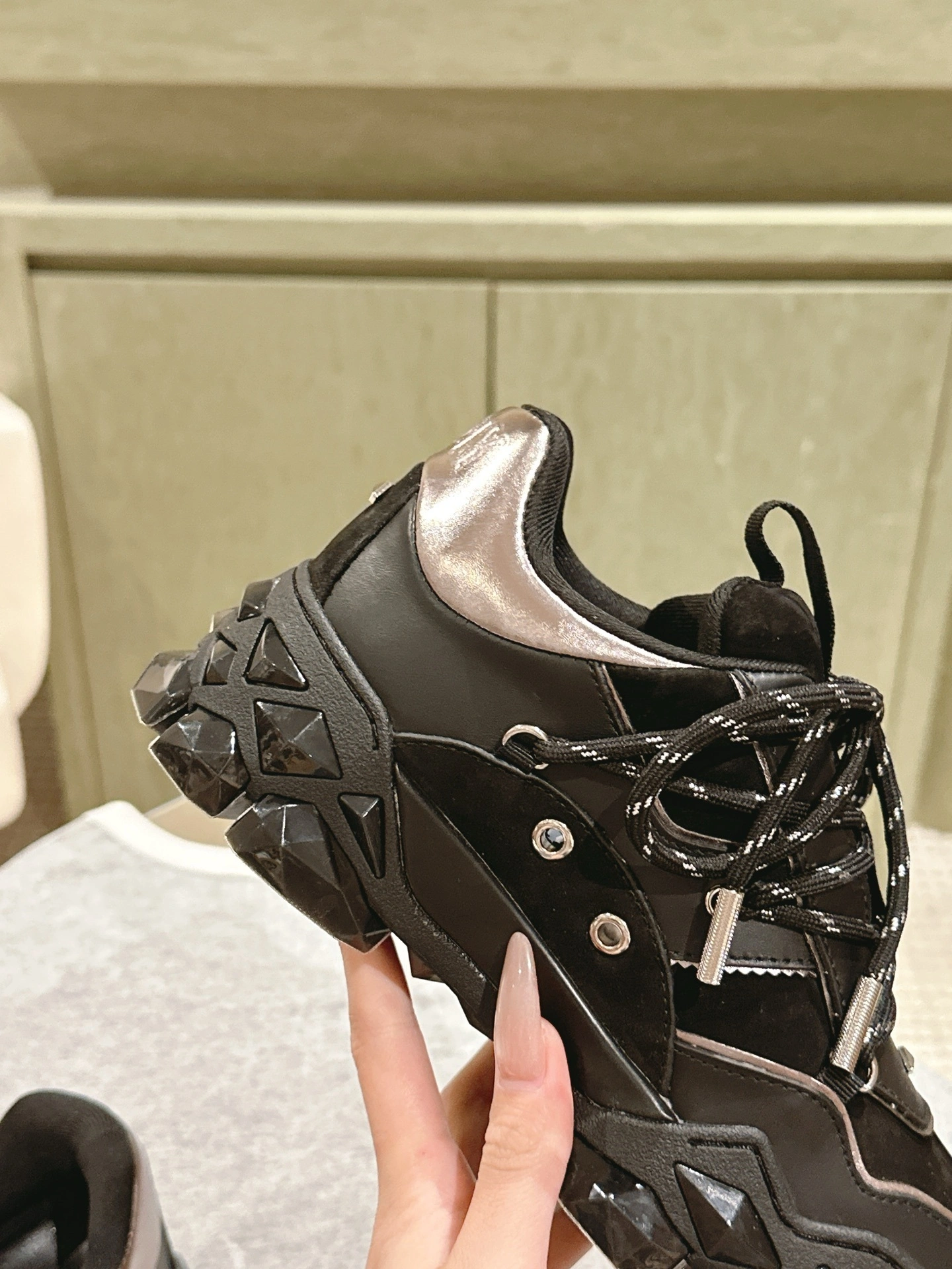 OOBB-- Ji77y 3ho5 DIAMONDXIIFLMX cowhide item:E-X362I0328
