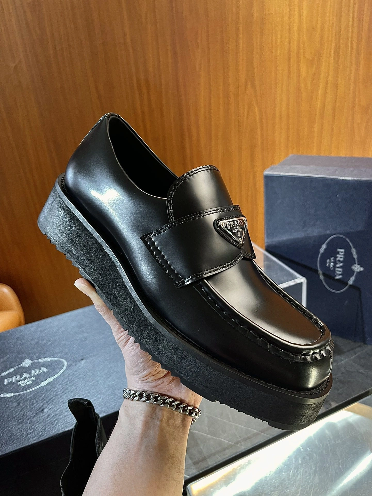OOBB-- Pr141 2DG147_055_F0002_F_X022 cowhide Thick soles：4cm item:E-X332I2314