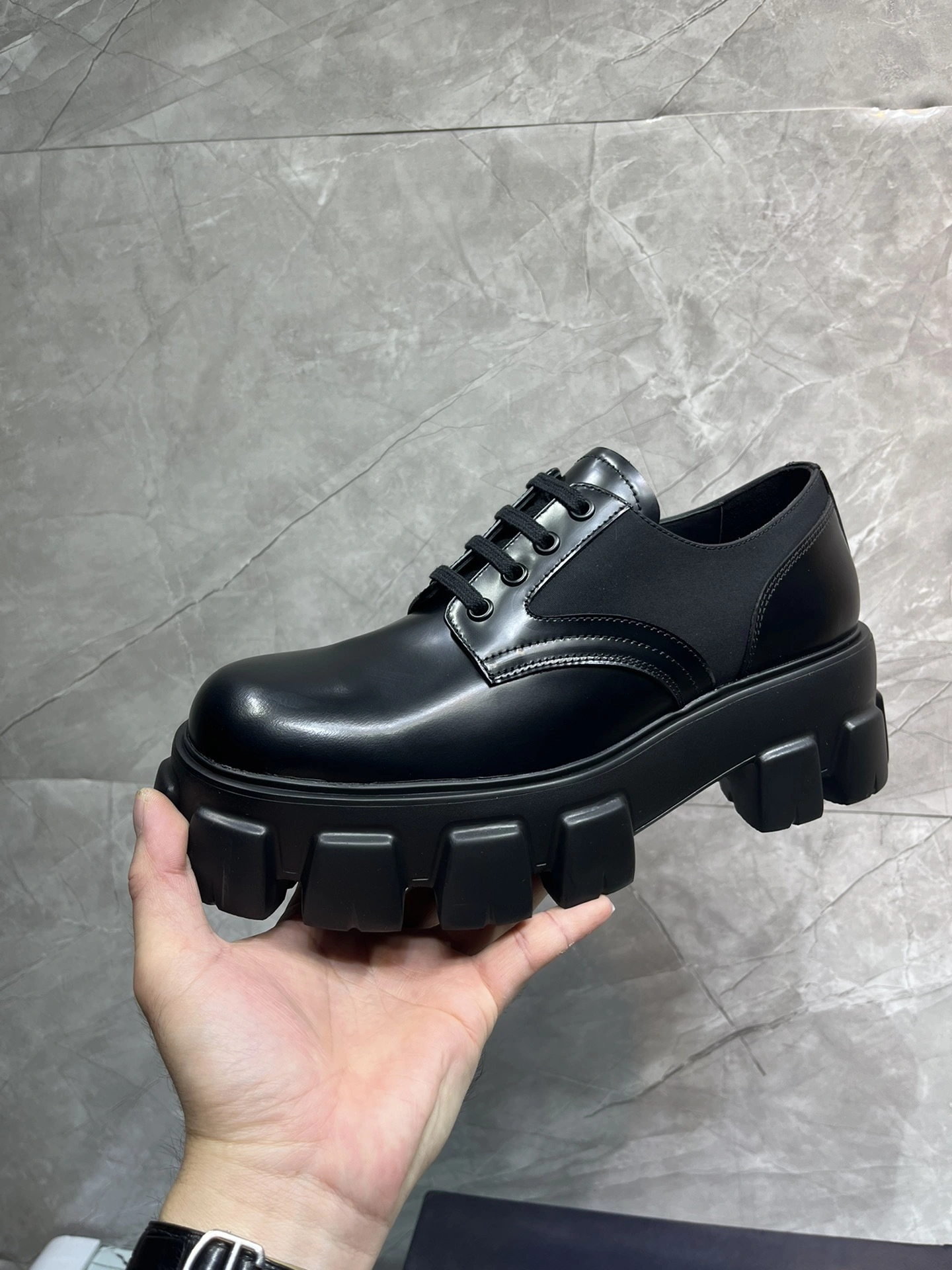&OOBB-- Pr141 2EE342_3LFR_F0002 Cowhide Thick soles5cm item:D-X000G1595S