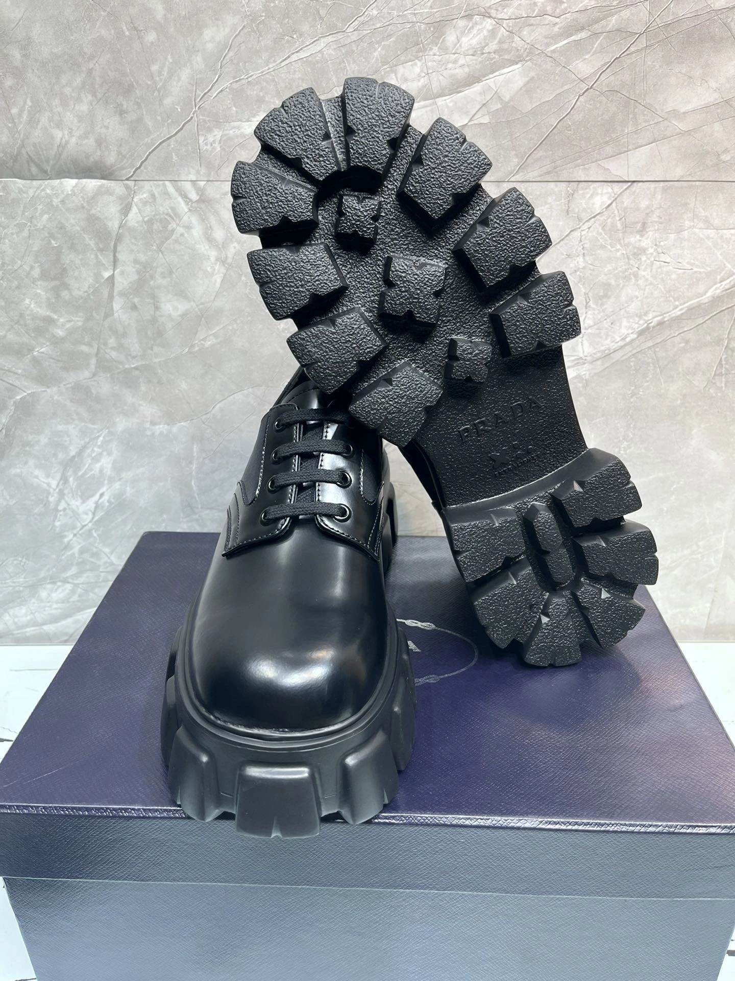 &OOBB-- Pr141 2EE342_3LFR_F0002 Cowhide Thick soles5cm item:D-X000G1595S