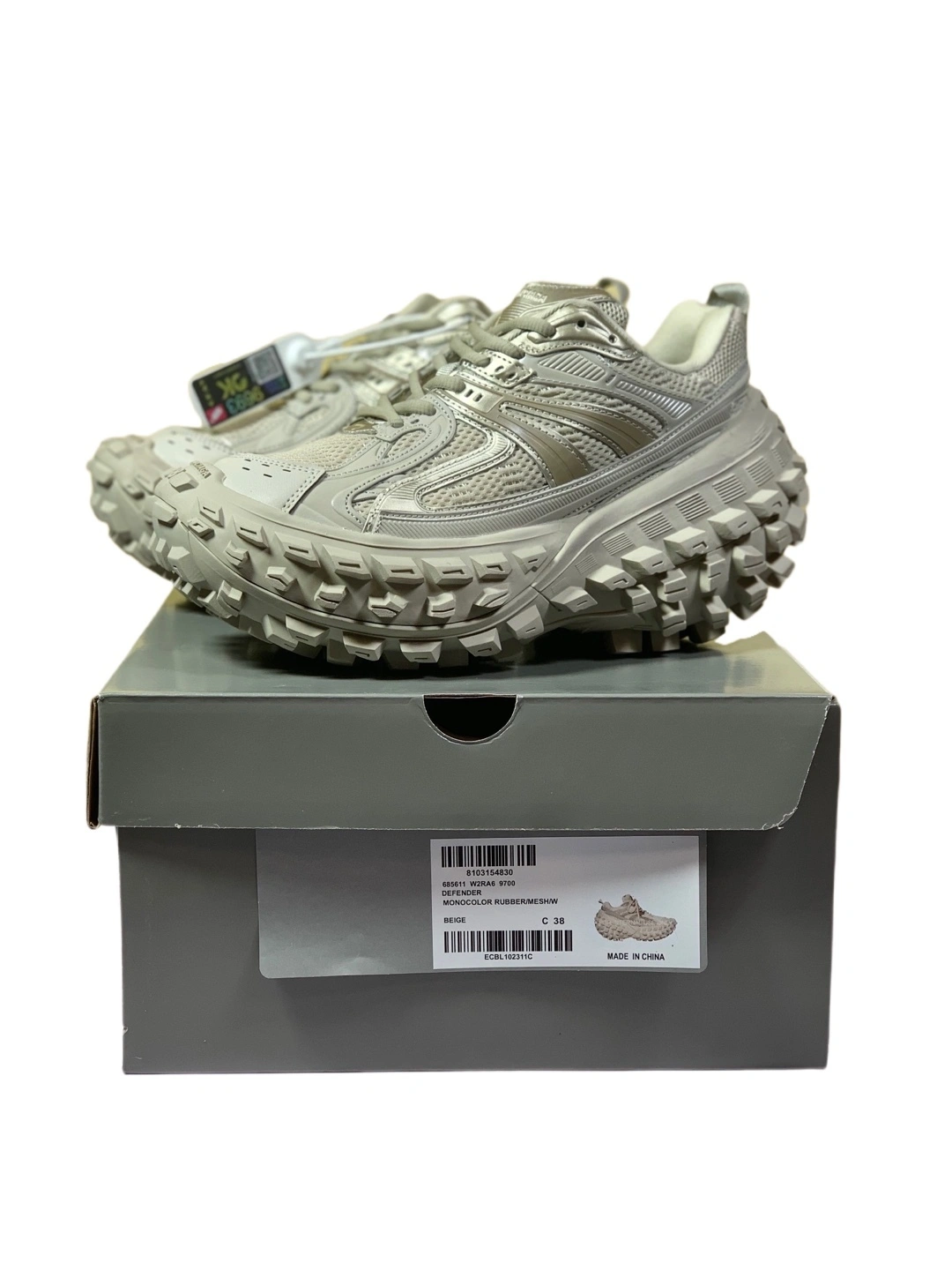 OOBB— Defender Rubber Platform Sneakers 685613W2RA69700 Defender item:C-X000C0302