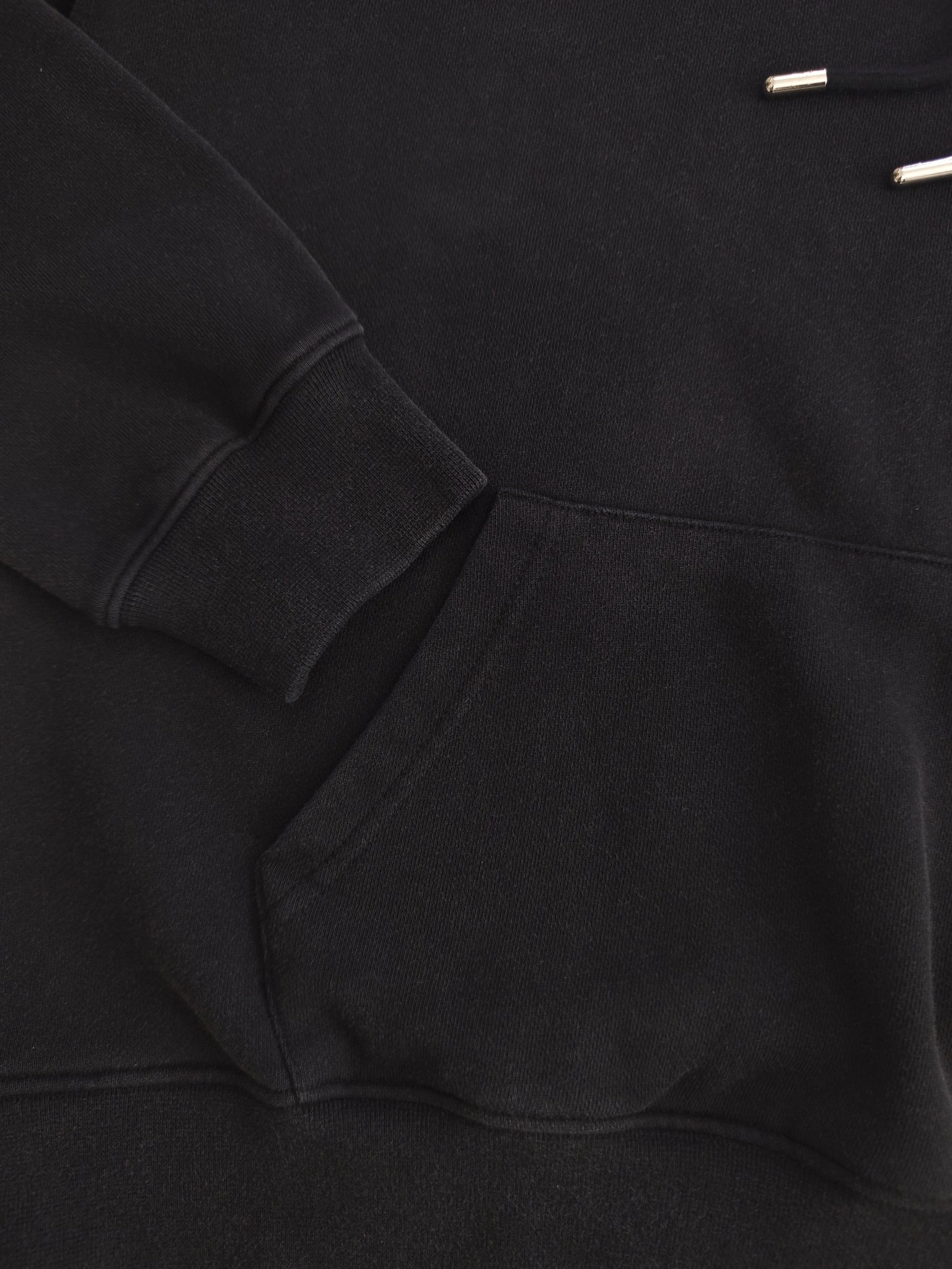 Gemini- Off Whit5 2025AW big cutting hoodie Cotton embroidery oversized item:E-FL29K2101F